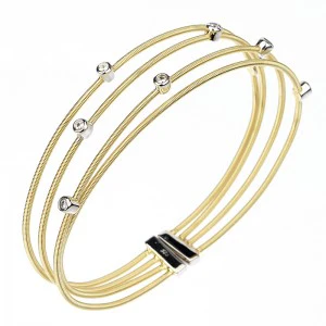 4 Tuboga Bezel Cuff - Gold