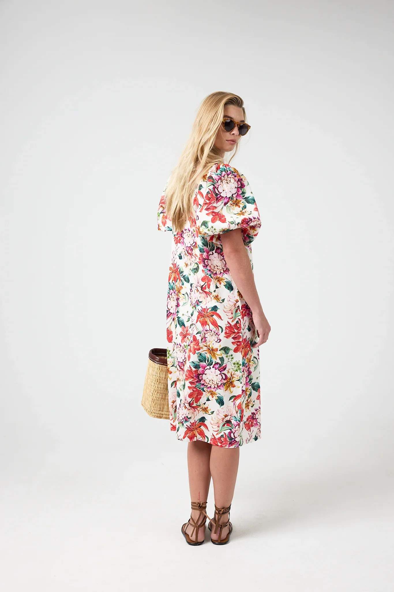 Angel Linen Dress - Full Bloom - Image 3