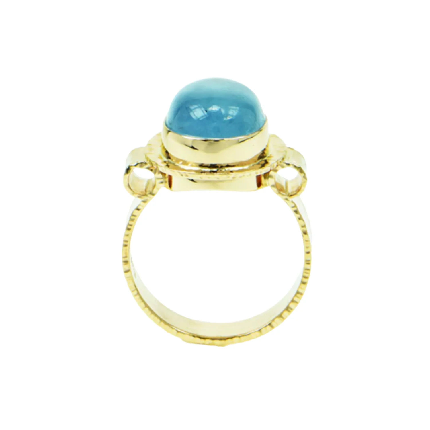 Aquamarine Cabochon Ring - Image 4