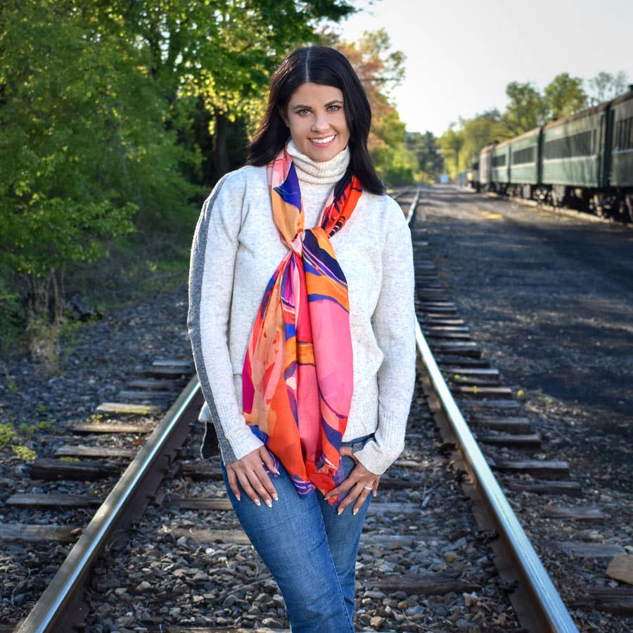 Armstrong Modern Abstract Scarf - Image 3