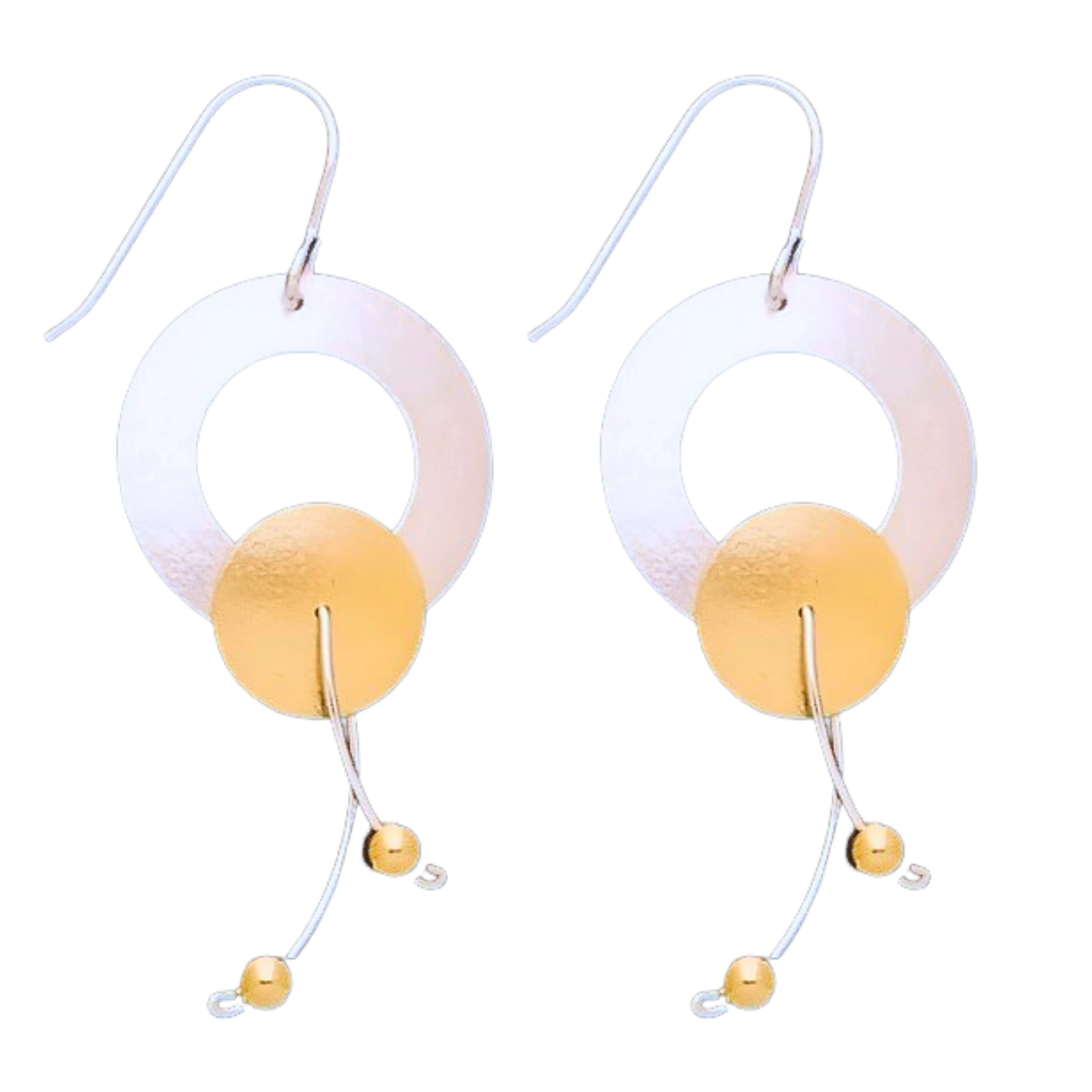 Art Deco Disc Earrings