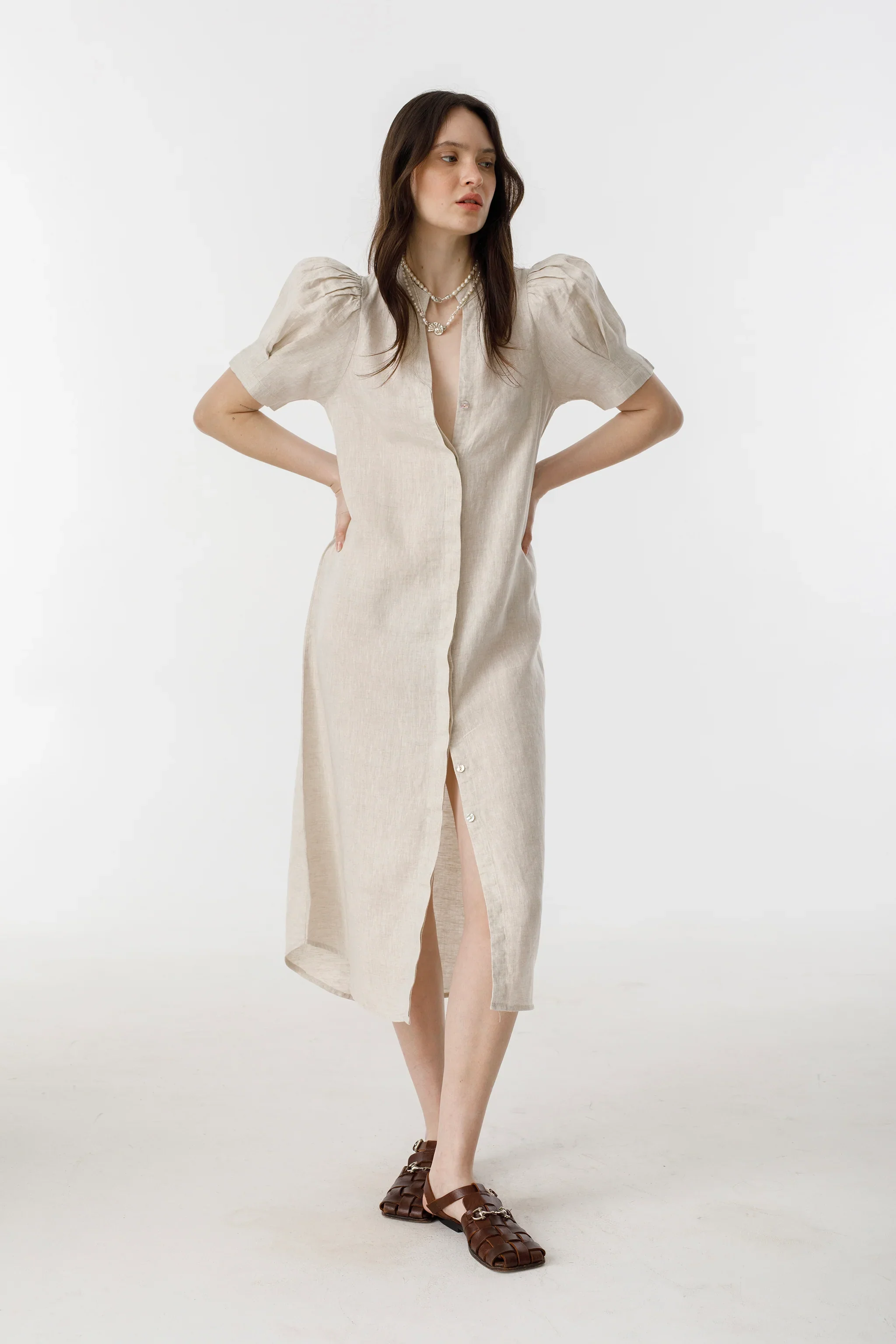 Athina Dress - Natural