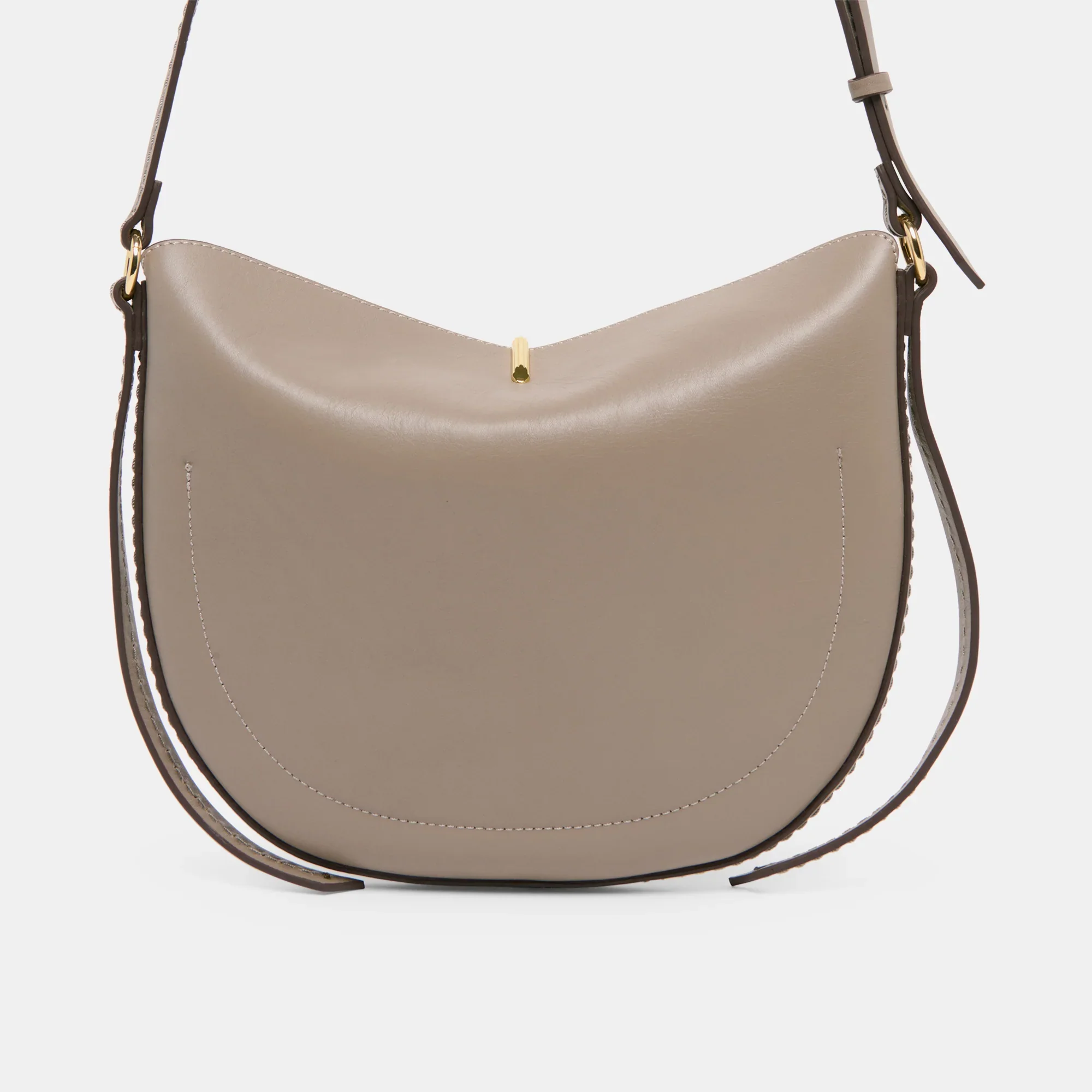 Billy Crossbody Grey/Taupe Leather Bag - Image 2