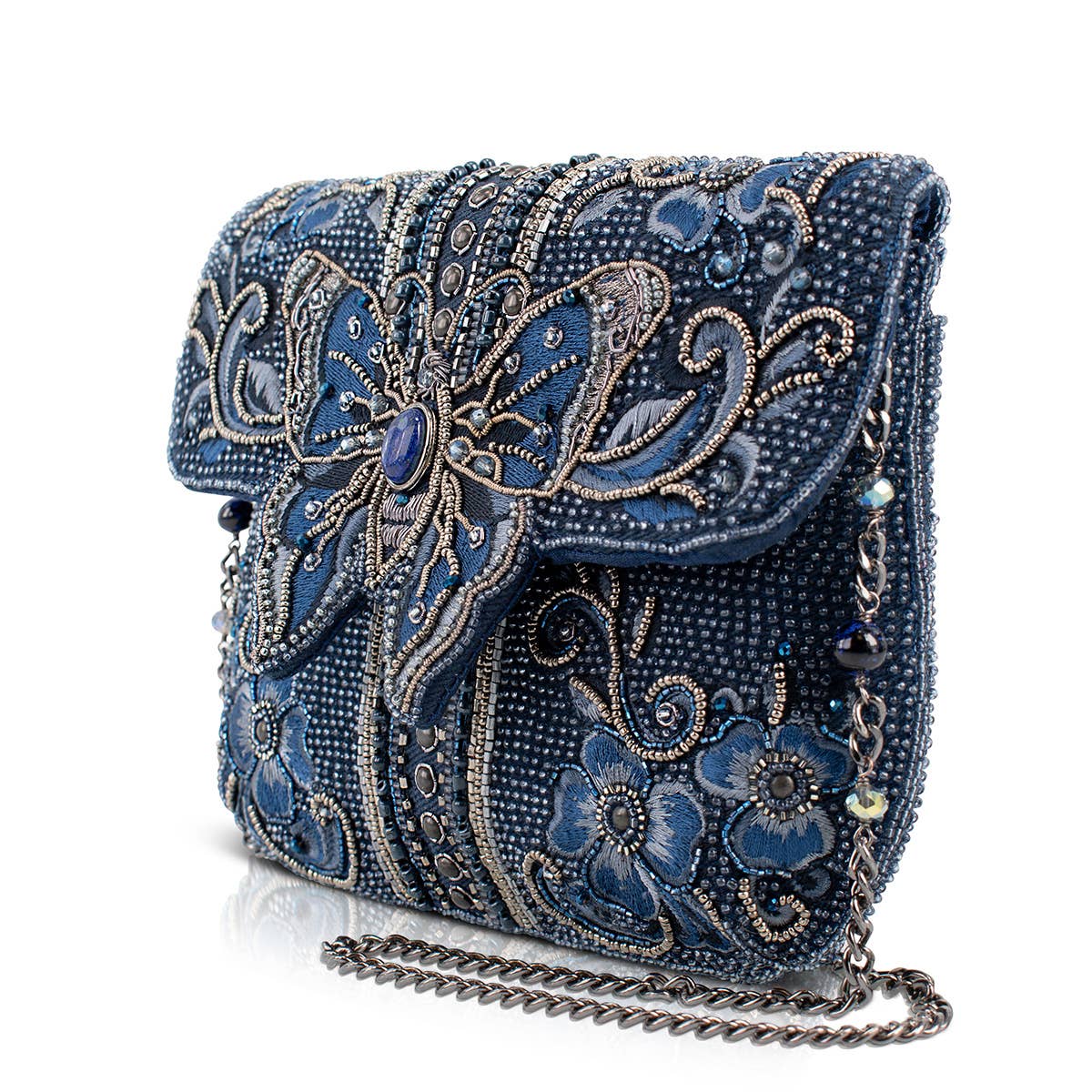 Blue Alchemy Butterfly and Floral Handbag - Image 2