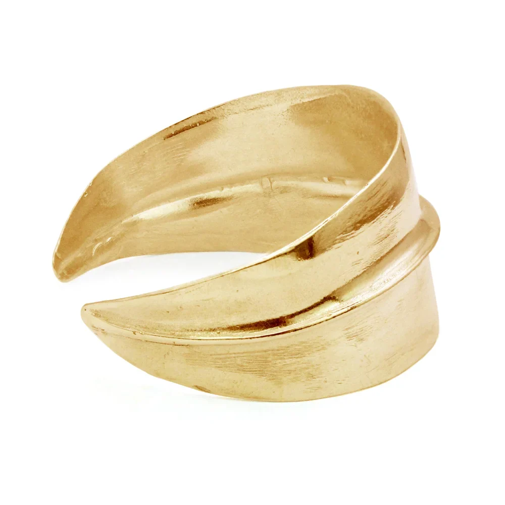 Bronze Wide Ridge Cuff - Image 2