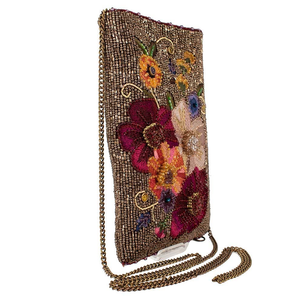 Budding Romance beaded floral Crossbody Phone Bag - Image 3