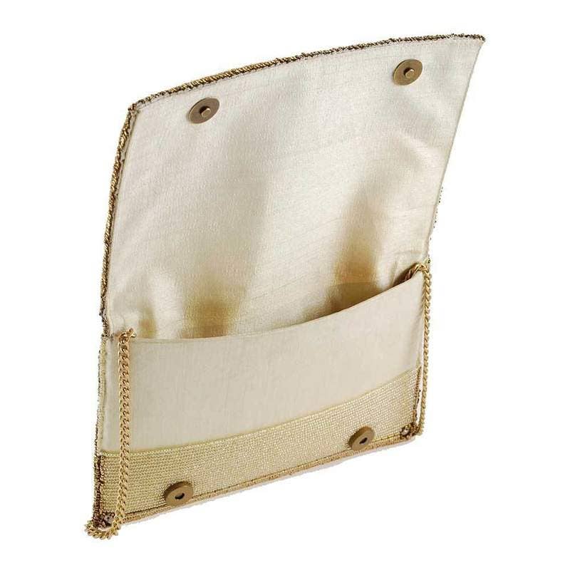 Buzzed Beaded bee with crown Crossbody Clutch Handbag - Image 4