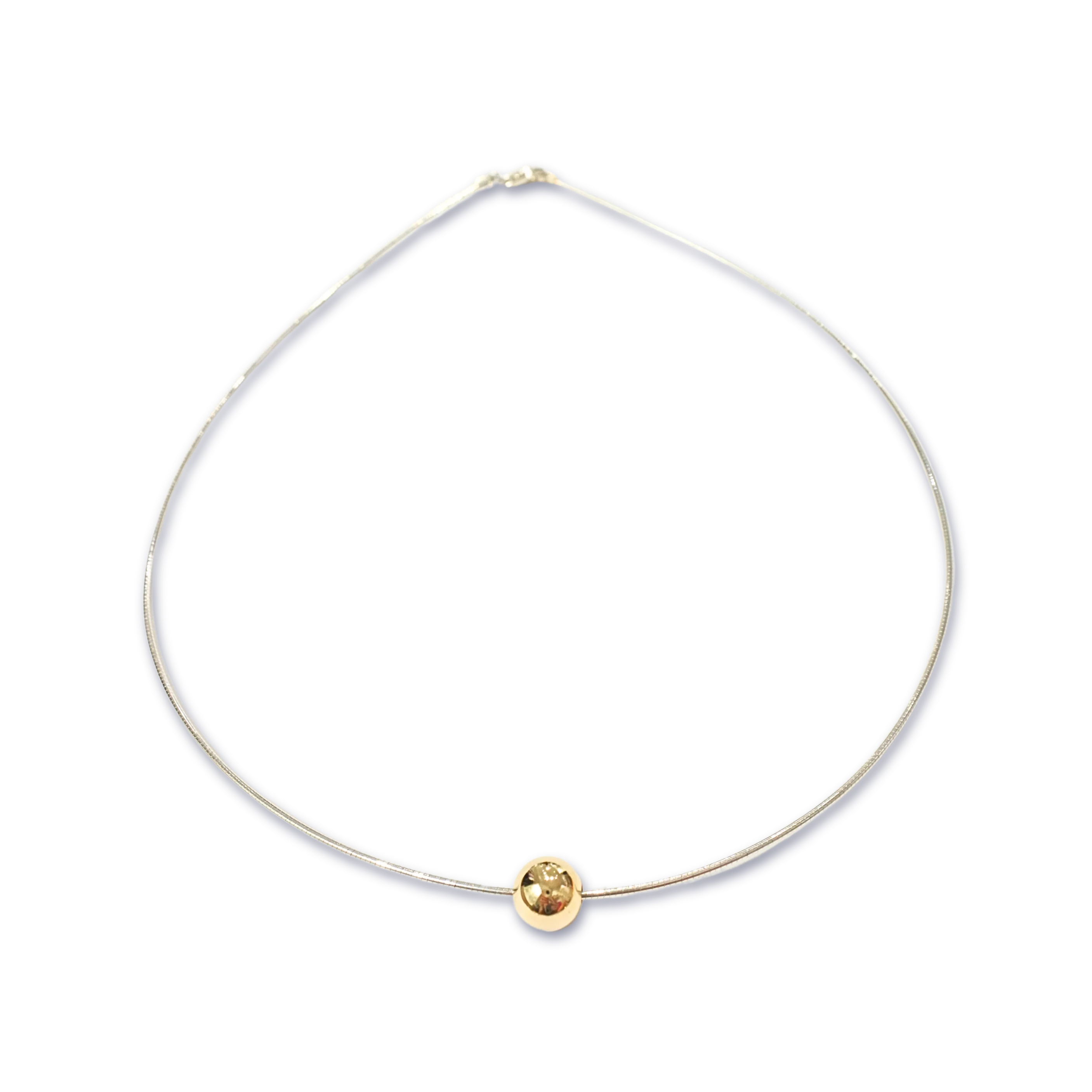Cape Cod Ball Wire Necklace - Gold