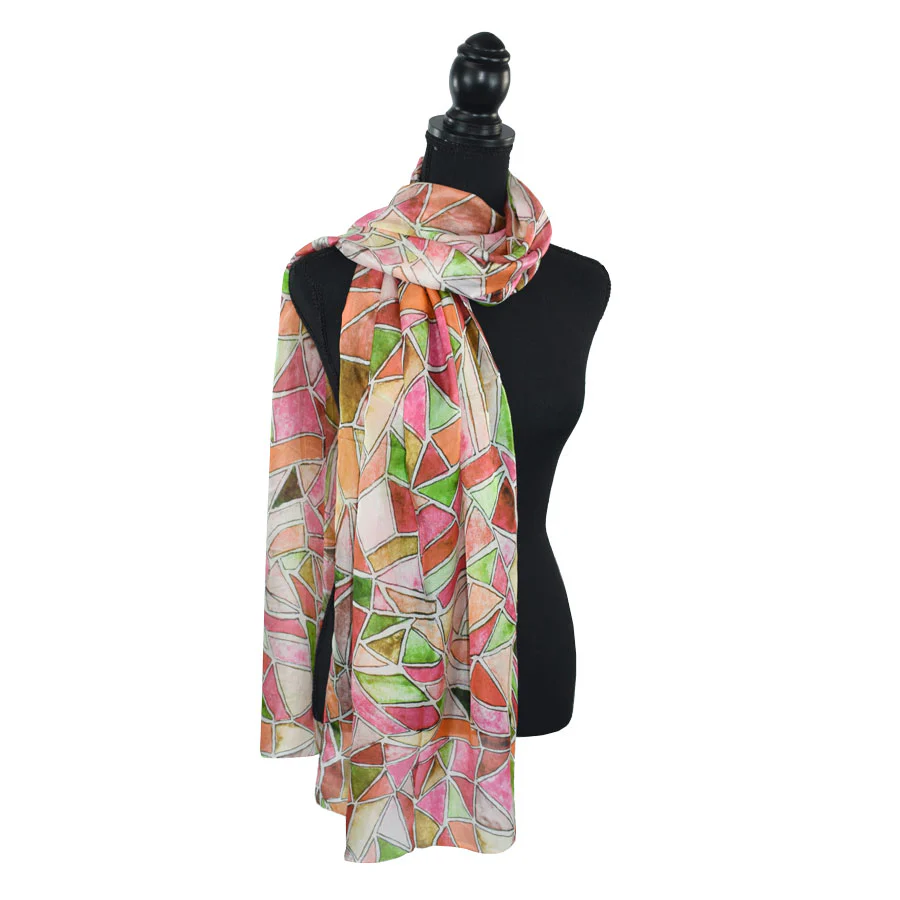 Celebration Stained Glass Silk Scarf - Image 2
