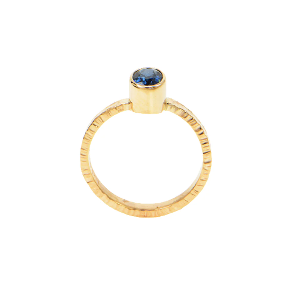 Ceylon Sapphire Faceted Ring - Image 4