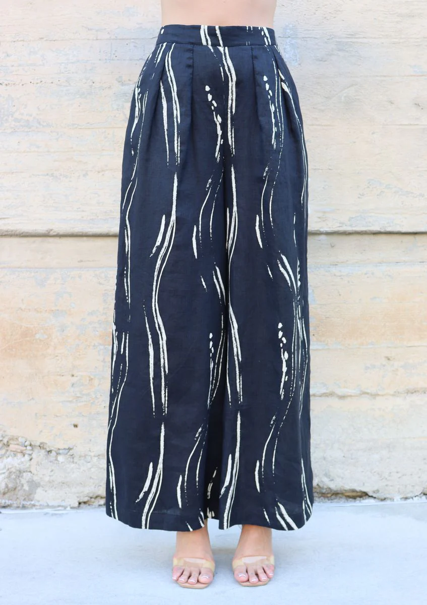 Chelsea Pant - Black Sumi