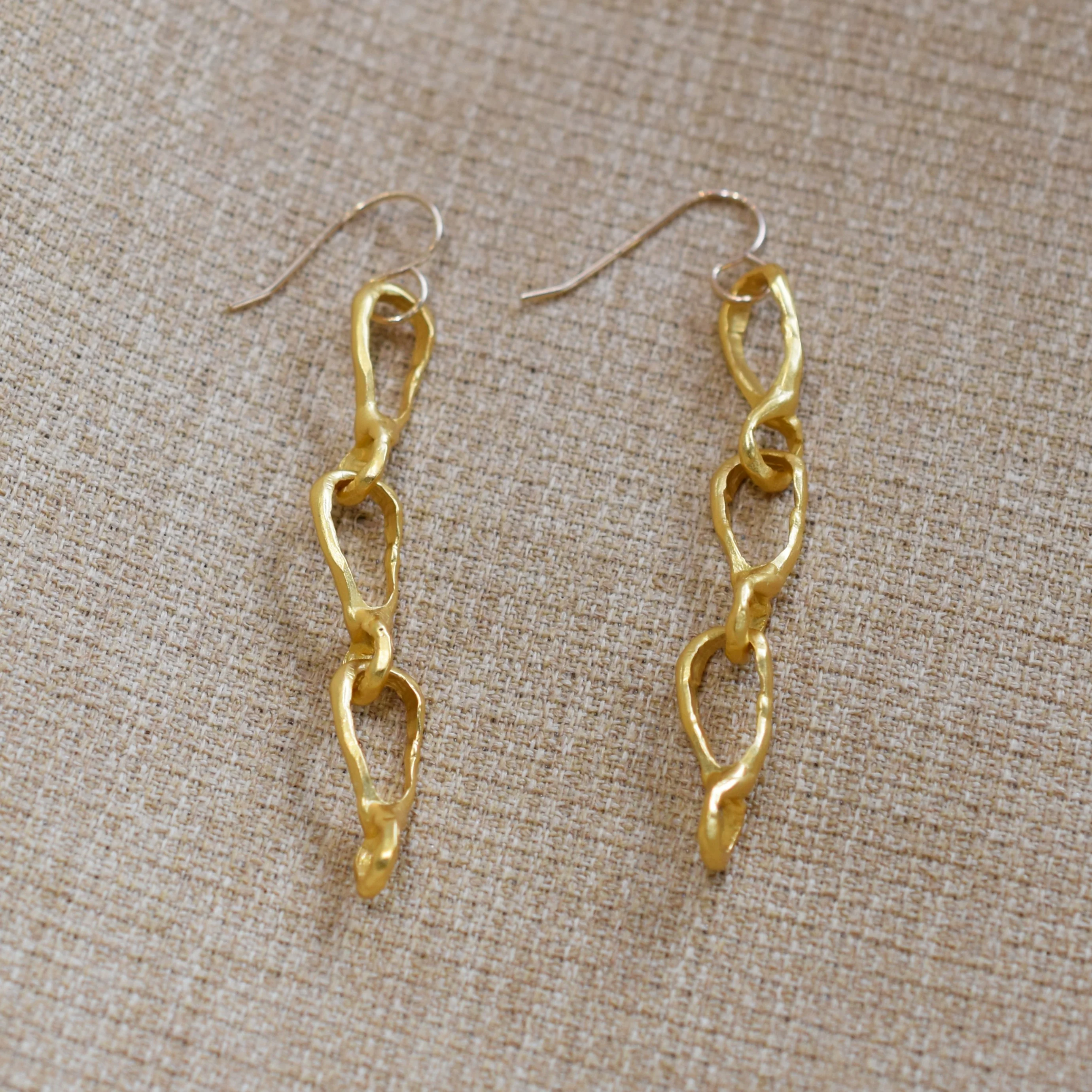 Chutes and Ladders Chain Link Earrings - Image 2