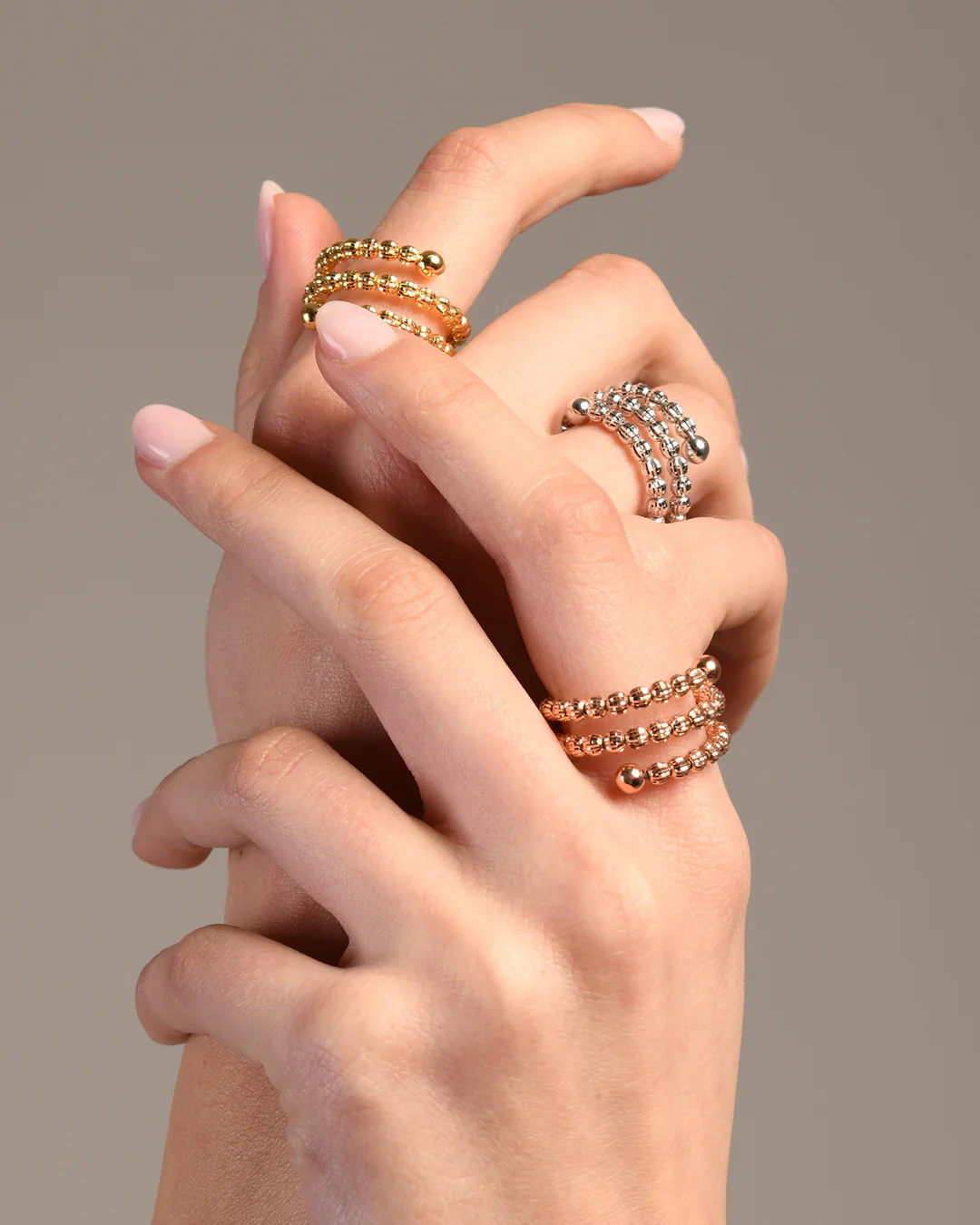 Crystal Molla Ring - Gold - Image 2
