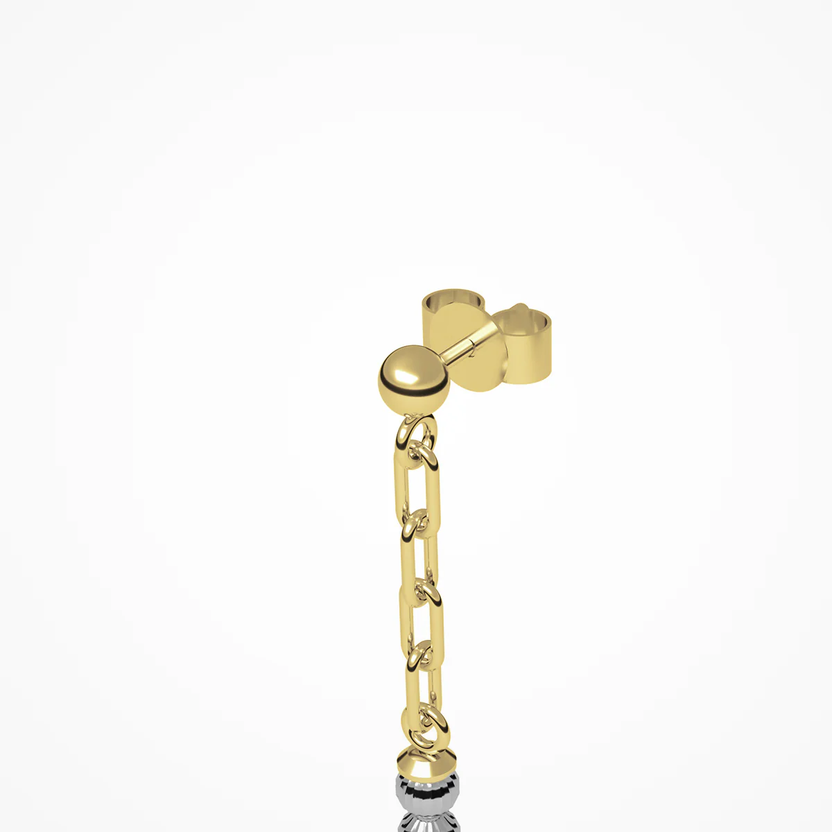Crystal Nova Earrings - Gold/White - Image 3