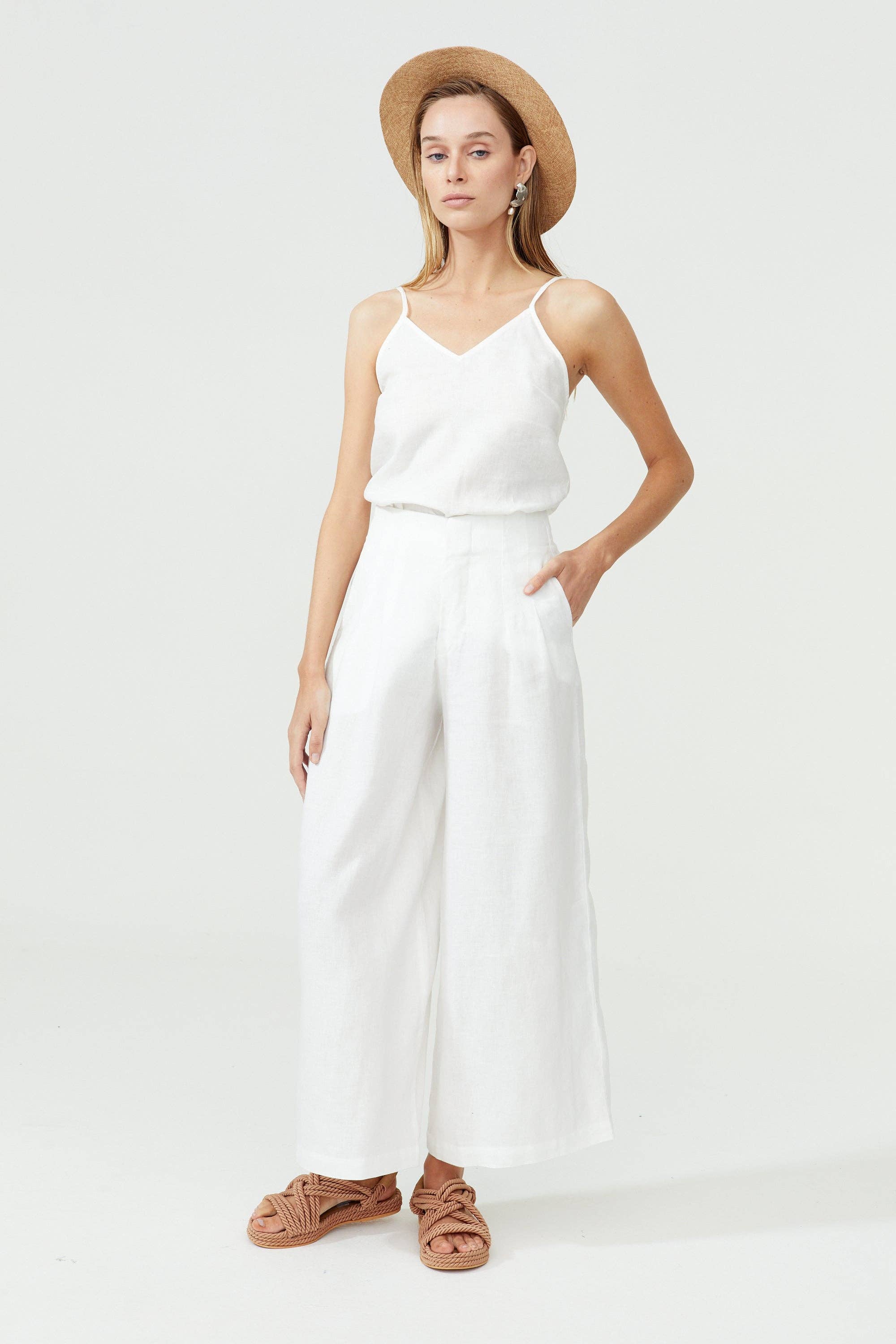 Culotte Pants - White
