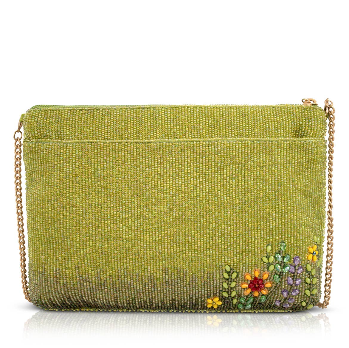 Day In The Park Floral Beaded Crossbody Handbag - Image 5