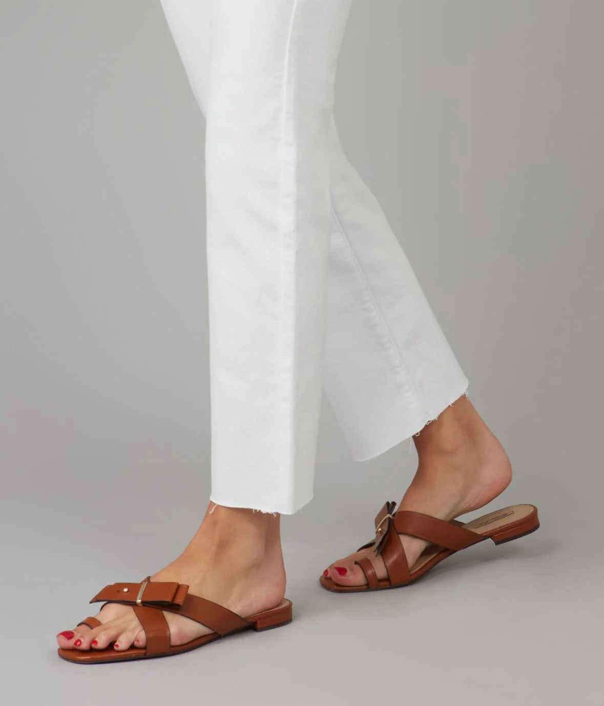 DENVER-White High Rise Straight Jeans 28" Inseam - Image 2