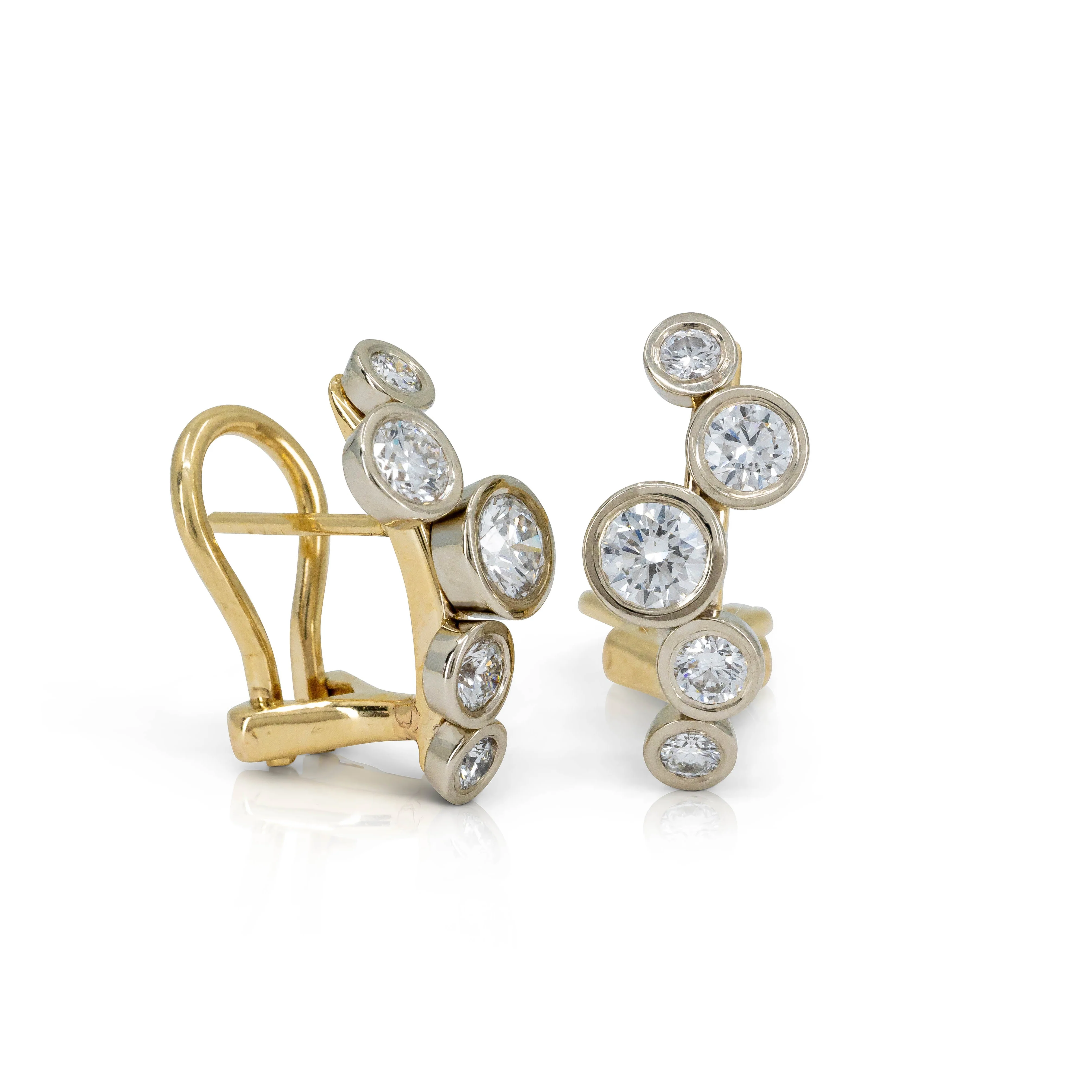 Diamond Arc Earrings
