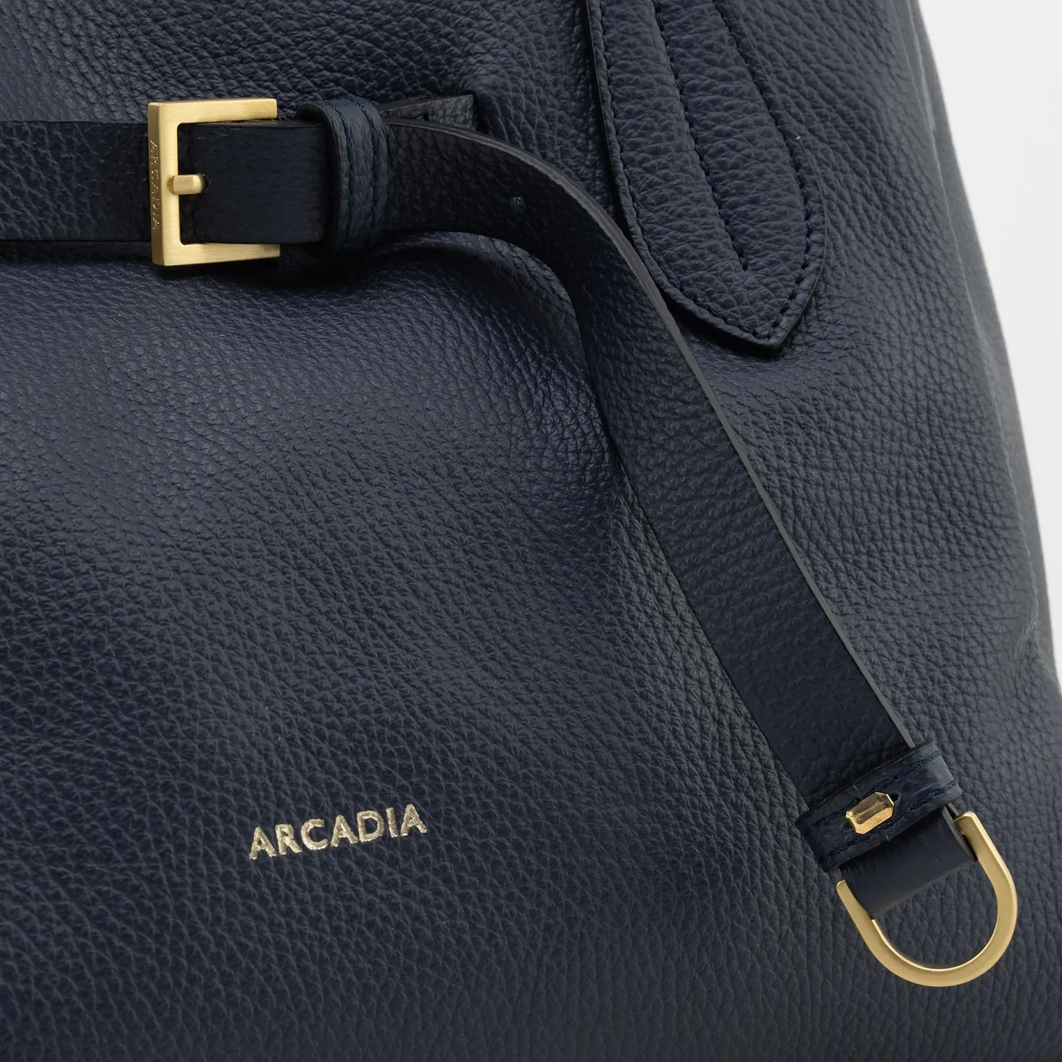 Doll Leather Top Handle Bag - Navy - Image 4