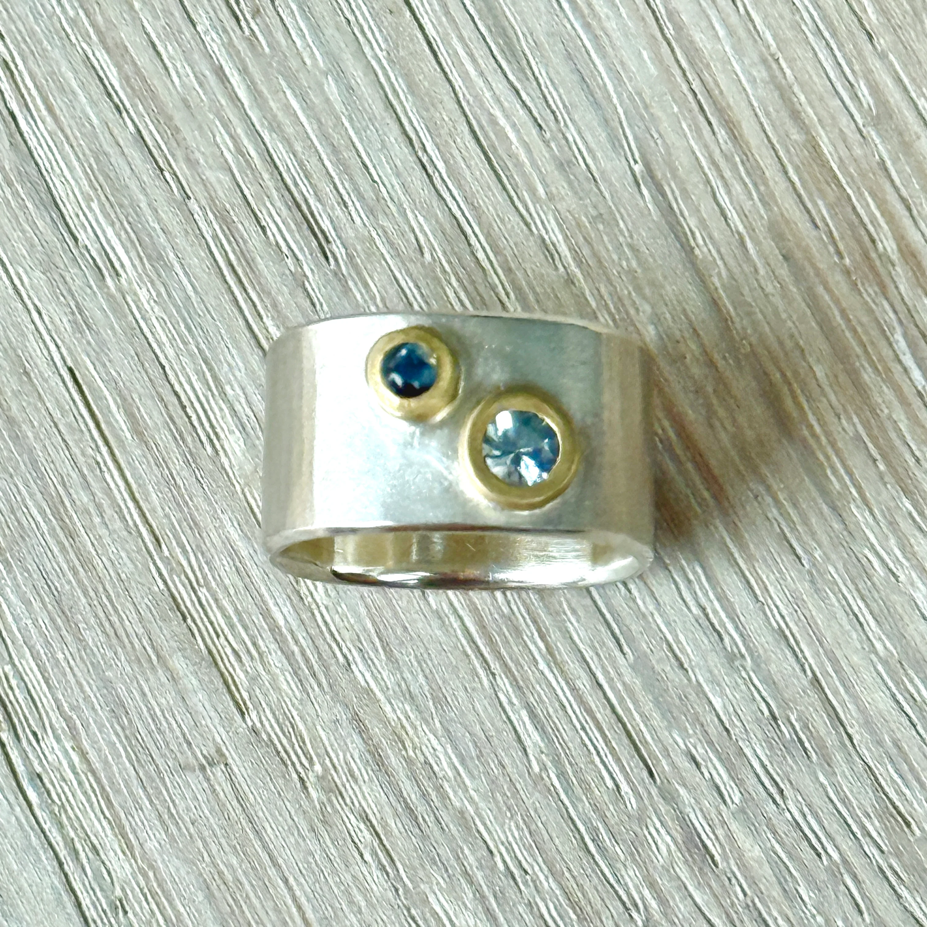 Double Sapphire Band - Image 3