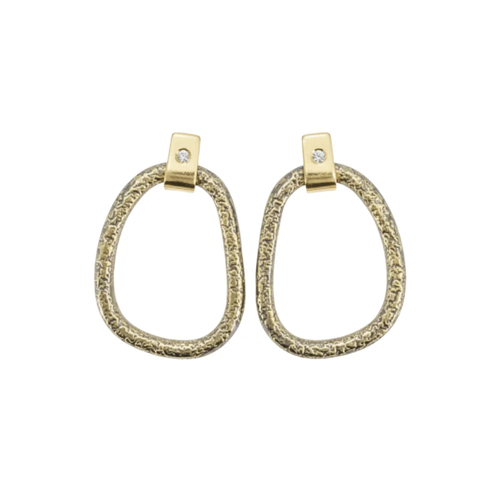 Dusted Carabiner Earrings