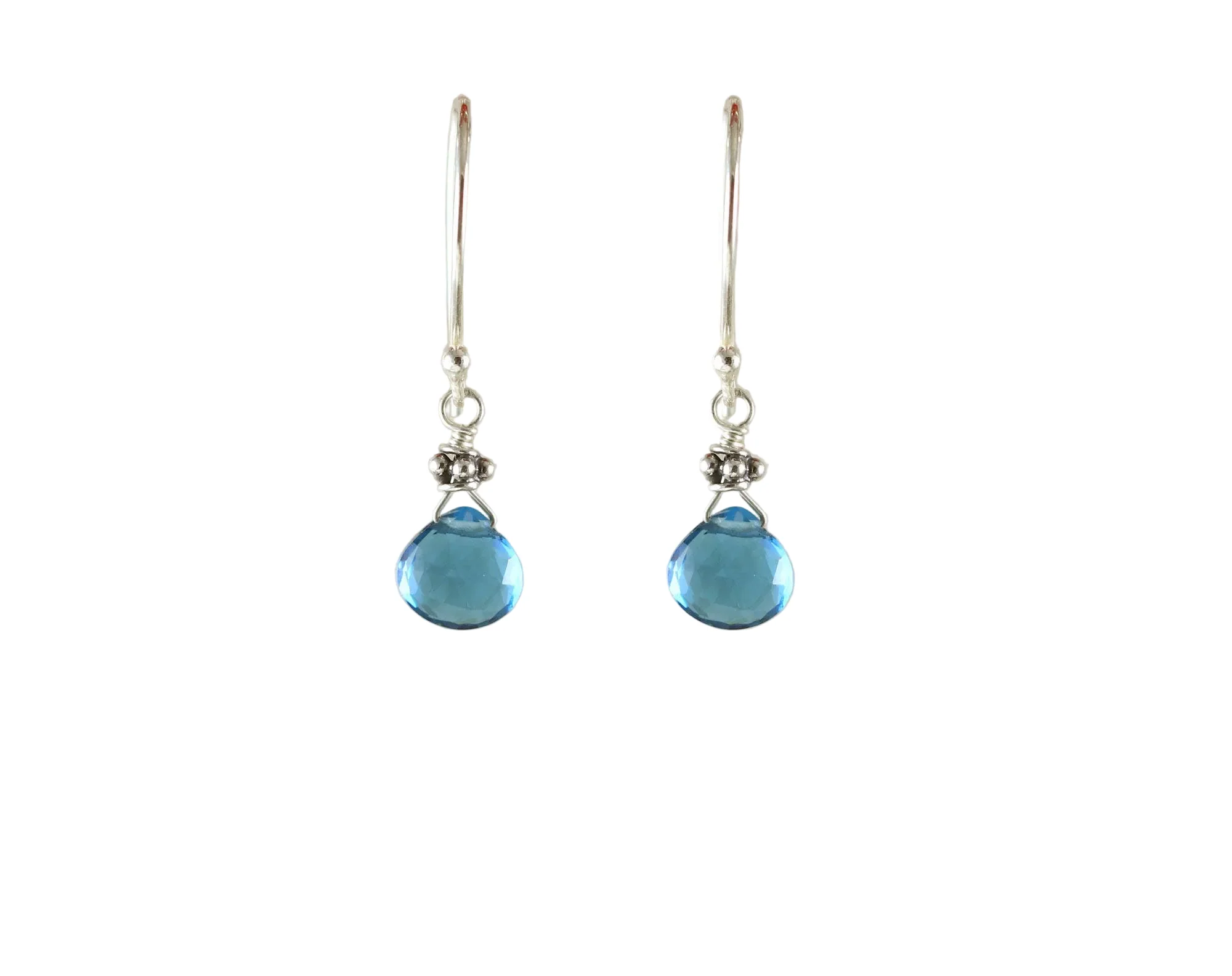 London Blue Quartz Silver & Earrings