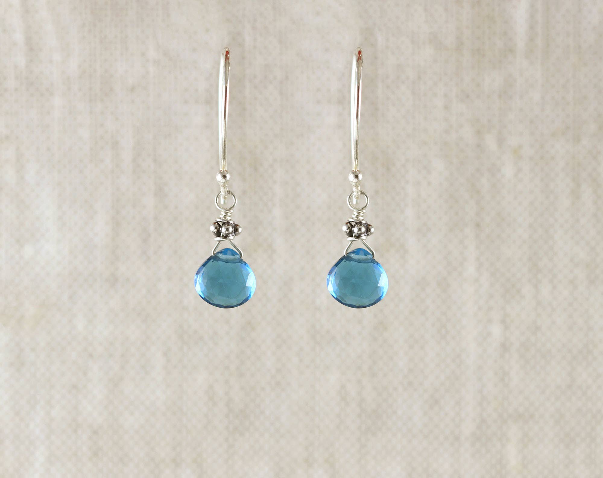 London Blue Quartz Silver & Earrings - Image 2