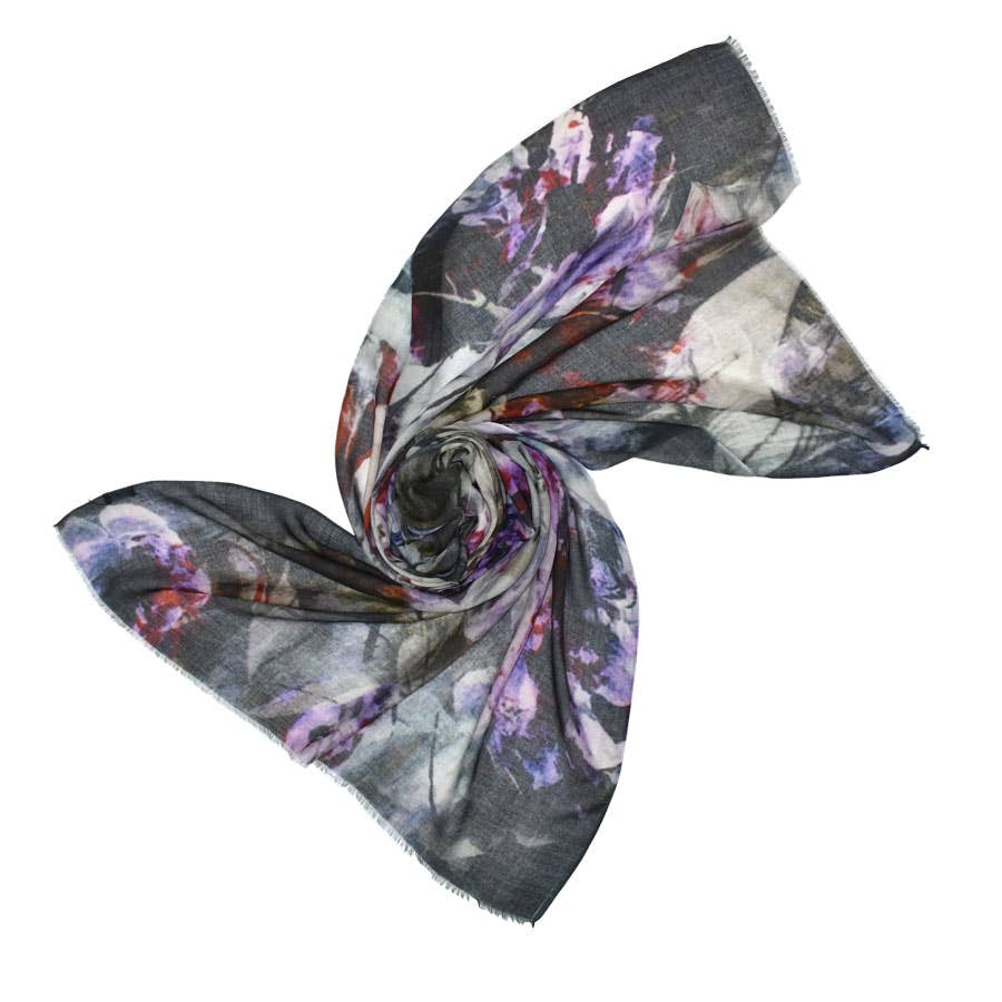 Edgewood Watercolor Floral Scarf - Image 5
