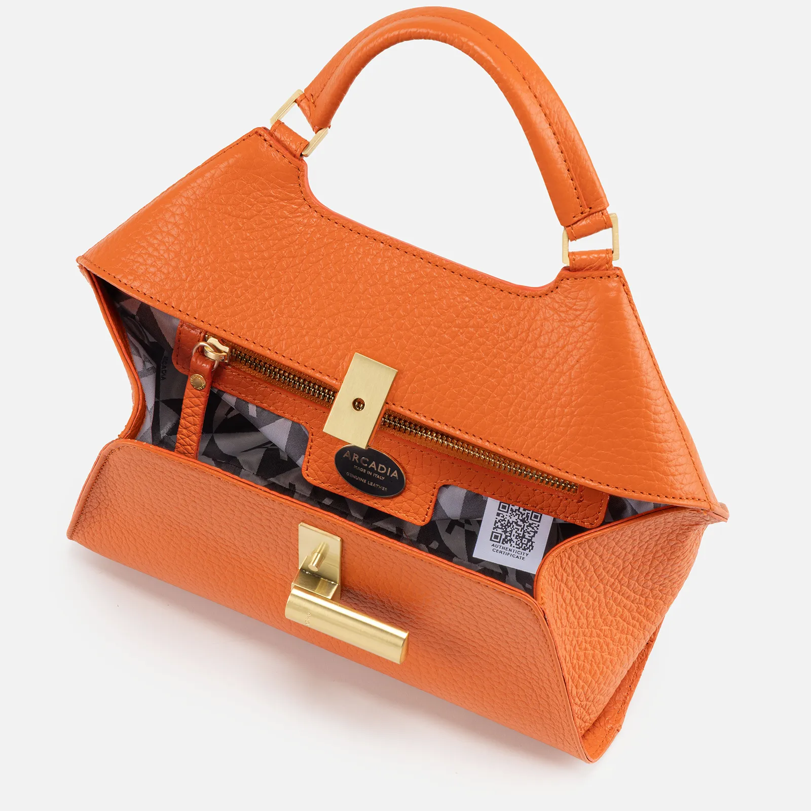 Emma Medium Satchel - Orange - Image 4