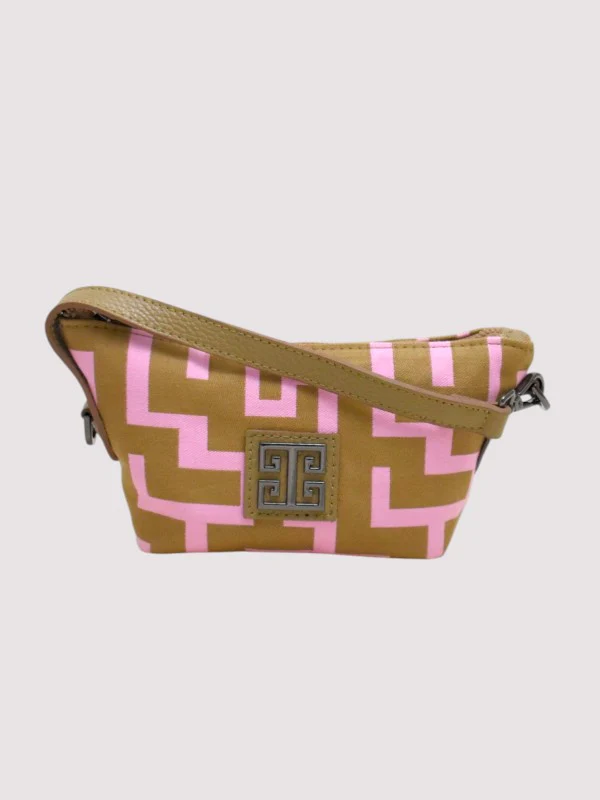 ERIETTA – CLASSIC Pattern – Baby Pink – EL Strap – Mini Bag