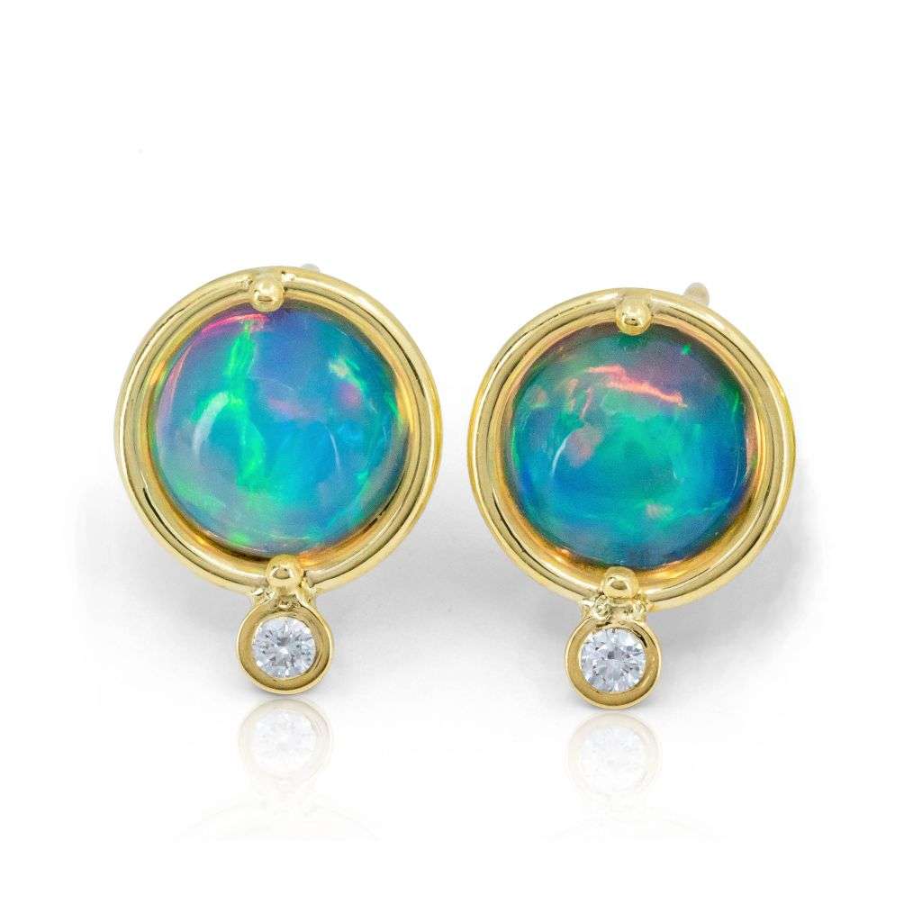 Ethiopian Opal Studs