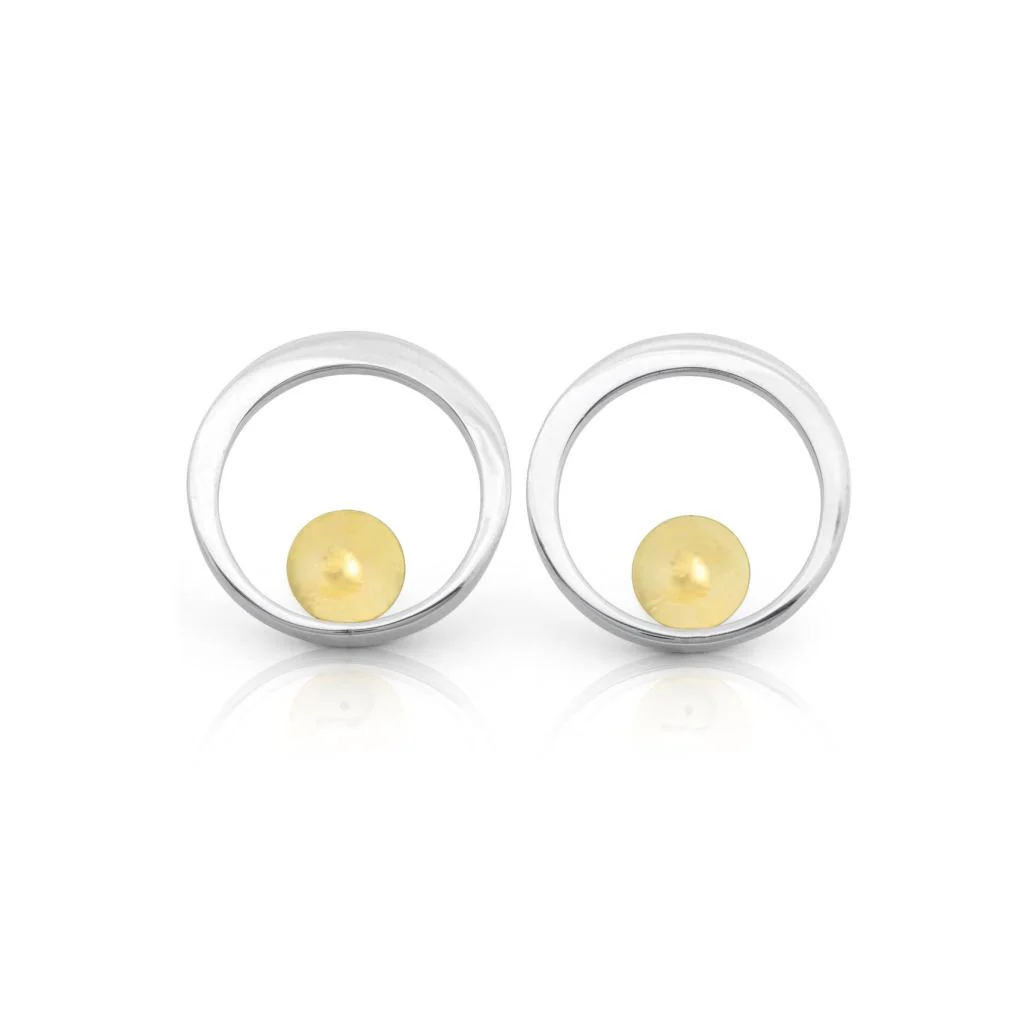 Forged Circle Earrings