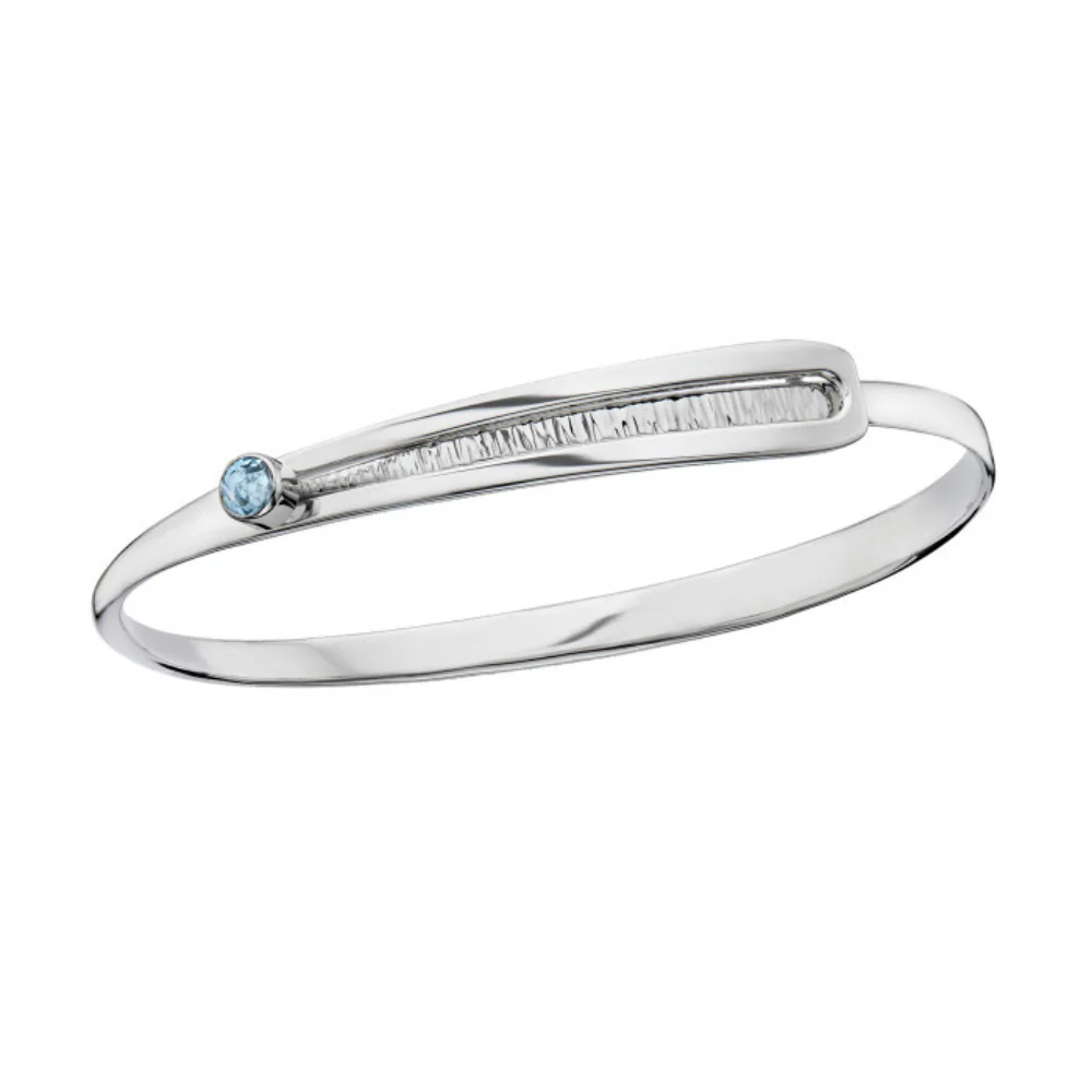 Gem Slide Bracelet - Blue Topaz
