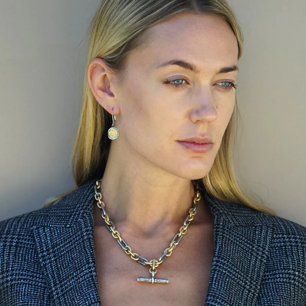 2-Tone Byron Toggle Necklace - Image 3
