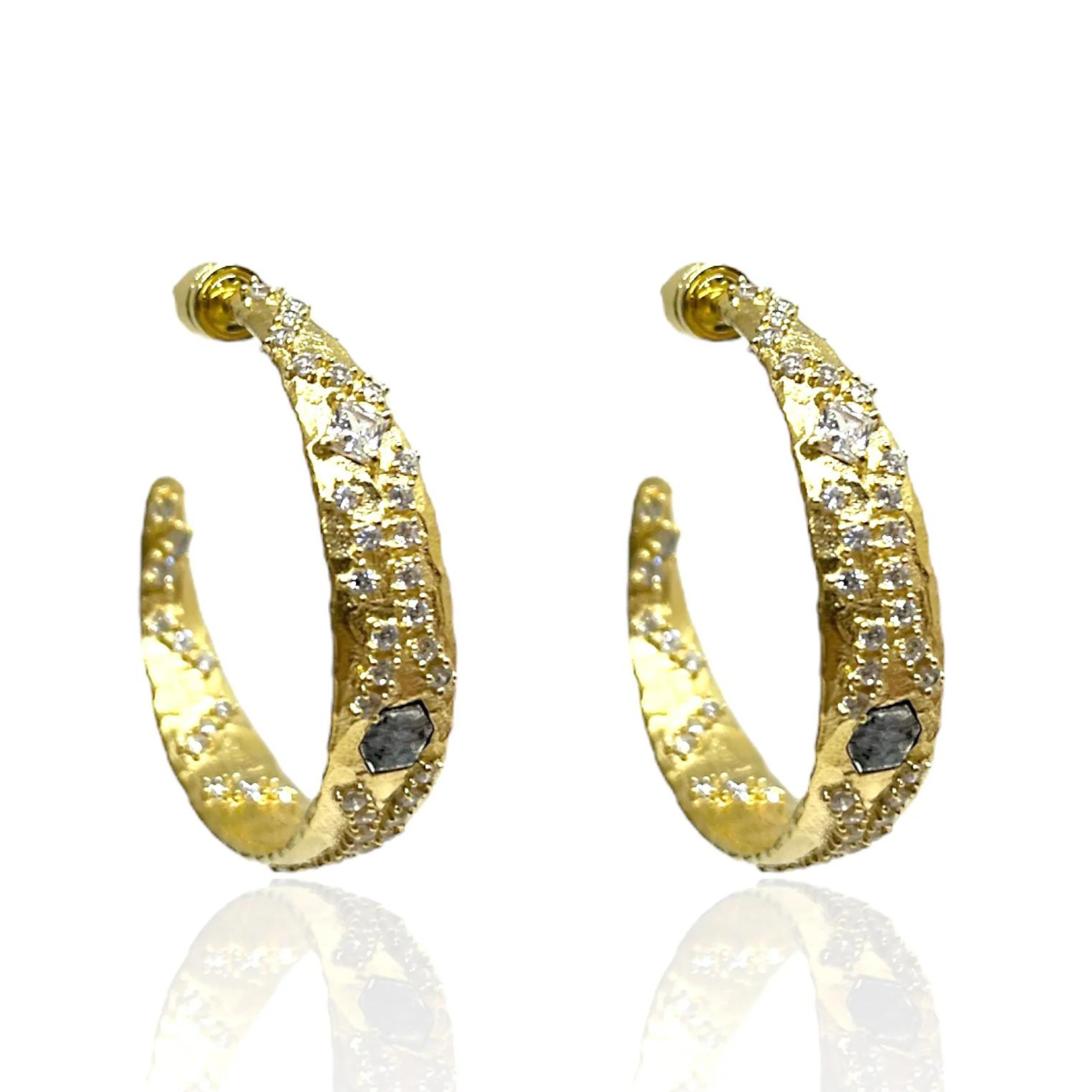 Gold Cosa Hoops
