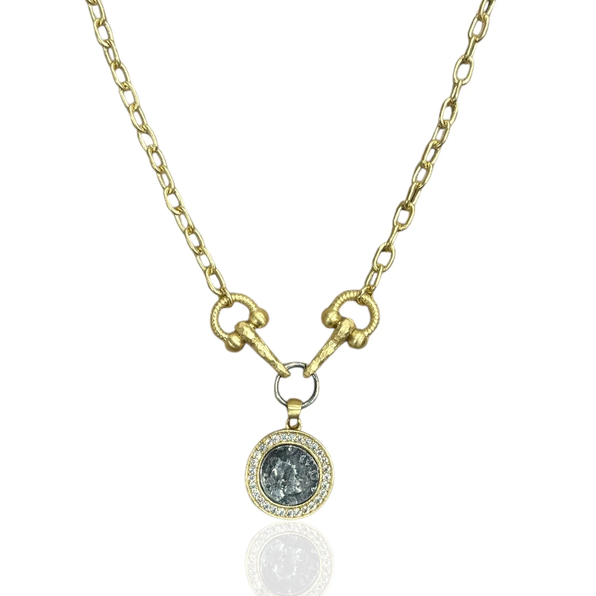 Gold Layla Horsebit Necklace