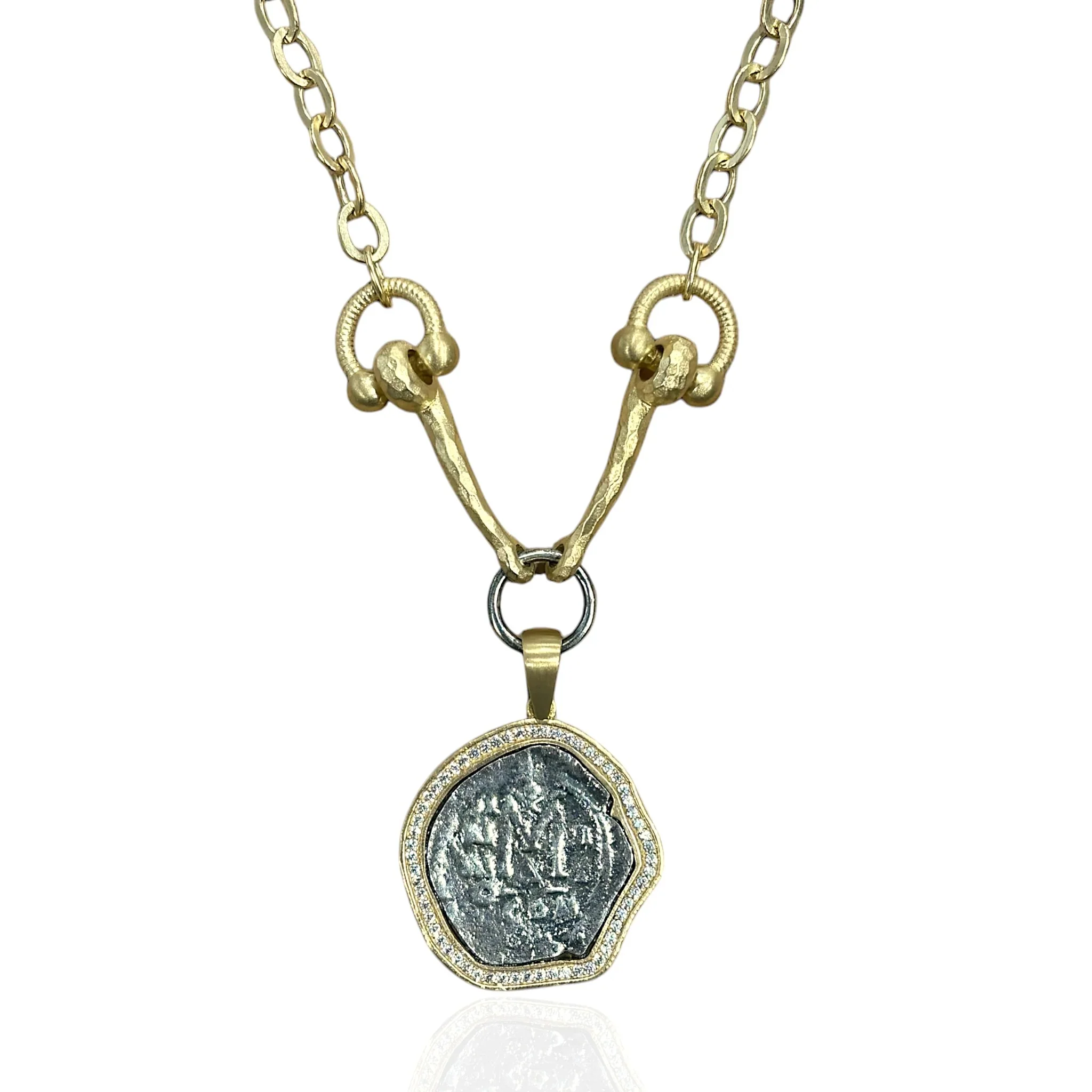 Gold Molat Horsebit Necklace