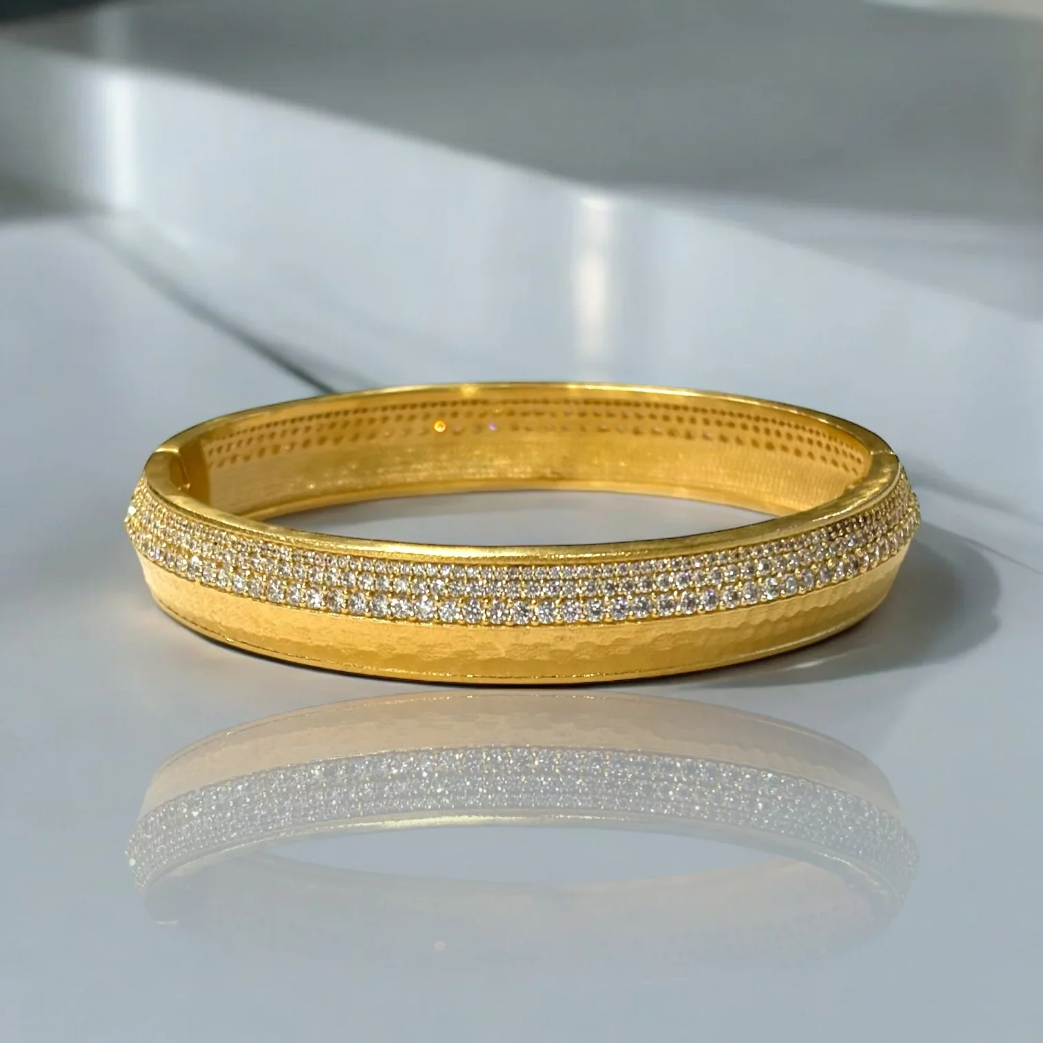 Gold Pave Noma Bangle - Image 2