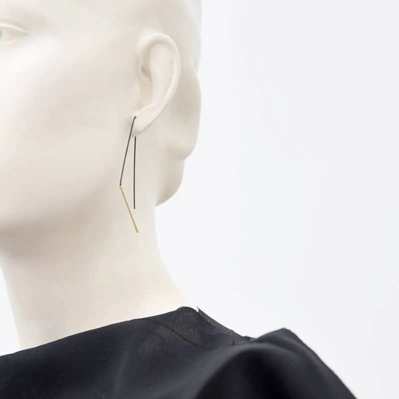 Jagged Hoop Earrings - Image 2