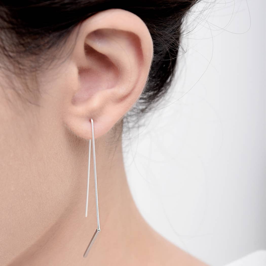 Jagged Hoop Earrings - Image 4