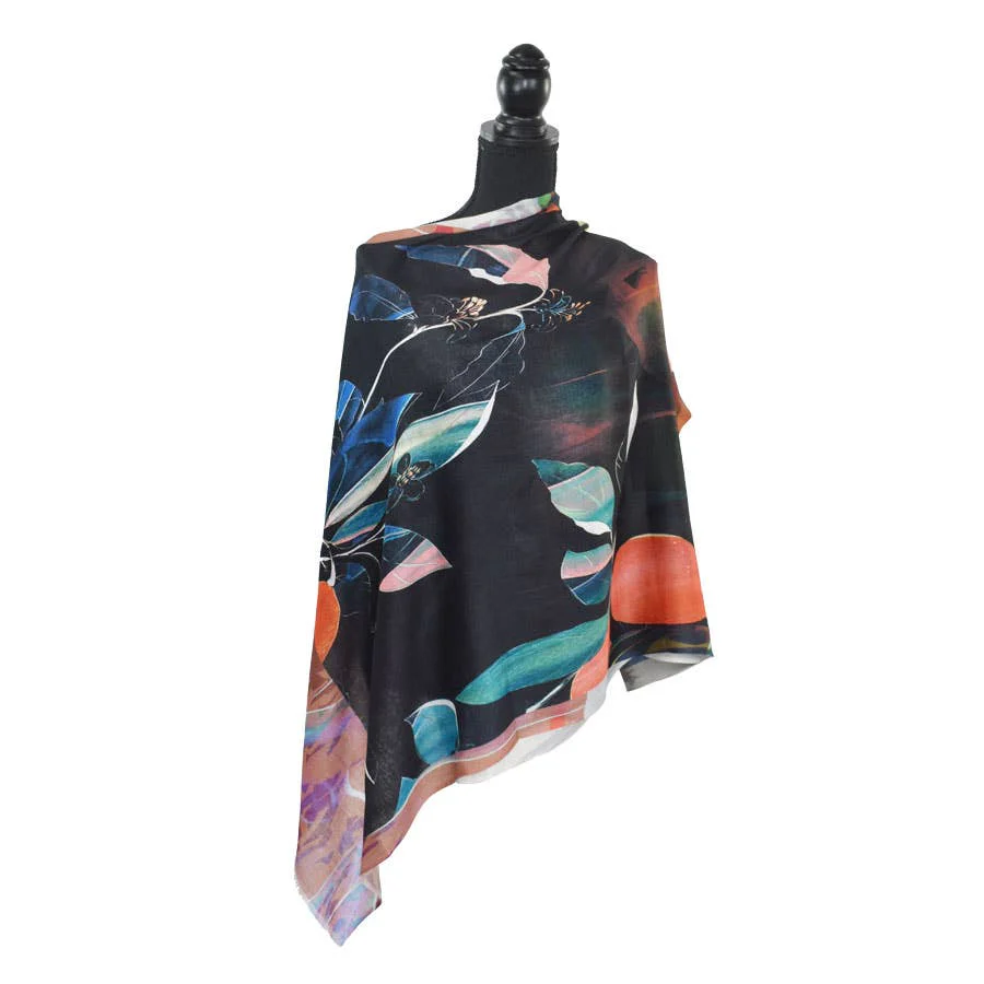 Katka Painterly Floral Scarf - Image 3