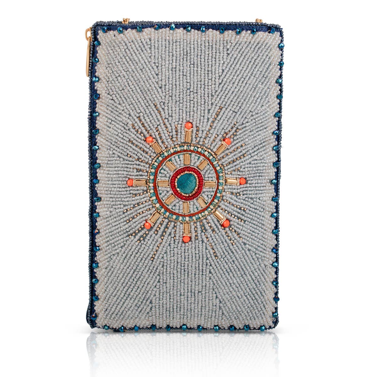 Keep It Steady Anchor Nautical Beaded Crossbody Phone Bag - Image 4