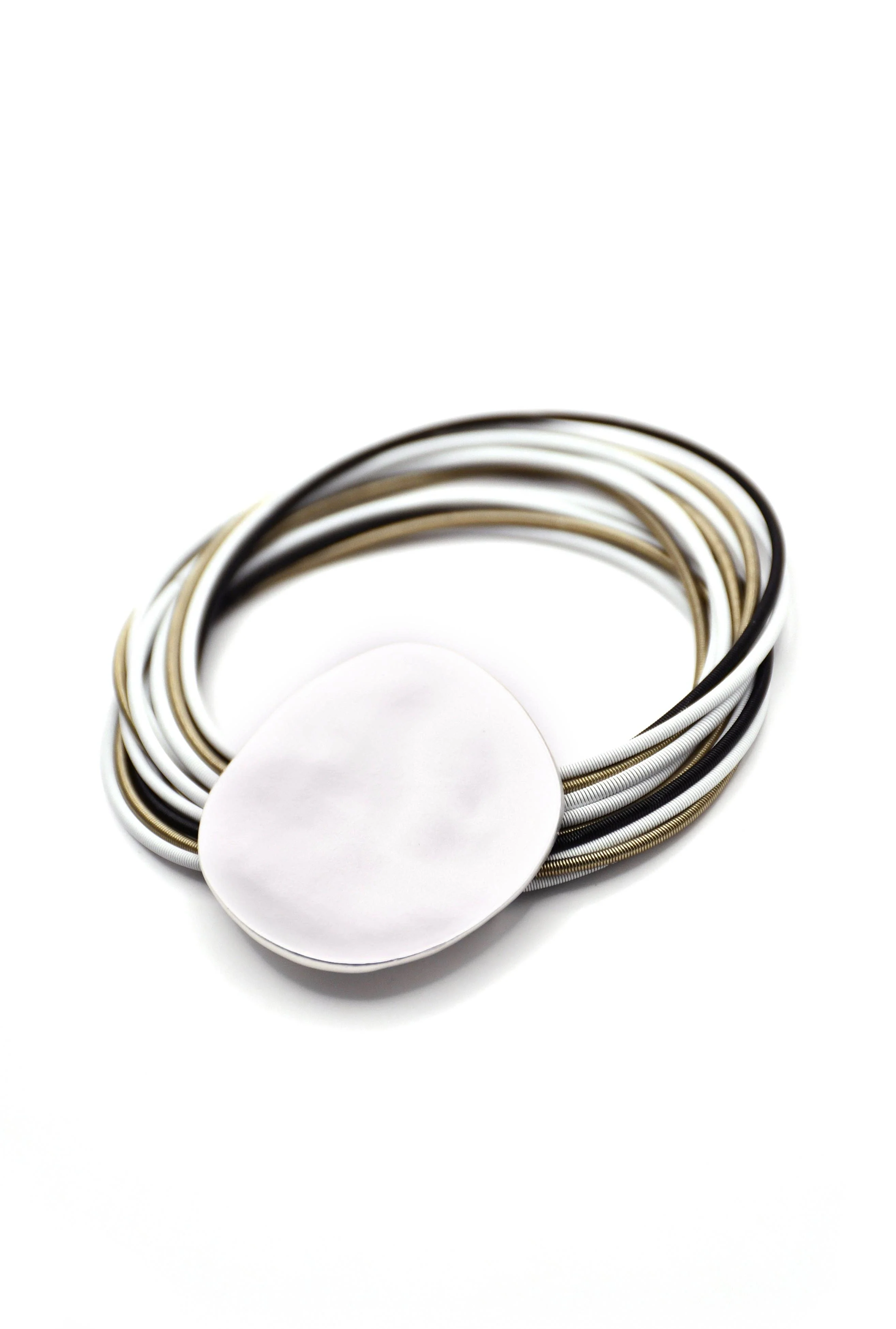 L72R-BR Bronze, Black, Bright White With Matte Silver Disc B