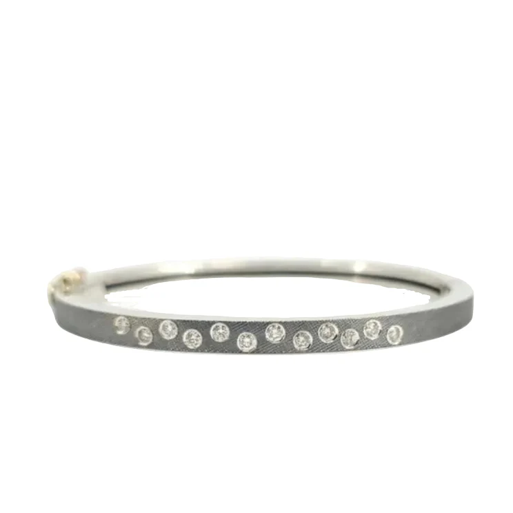 Laura 4mm Bangle - Silver