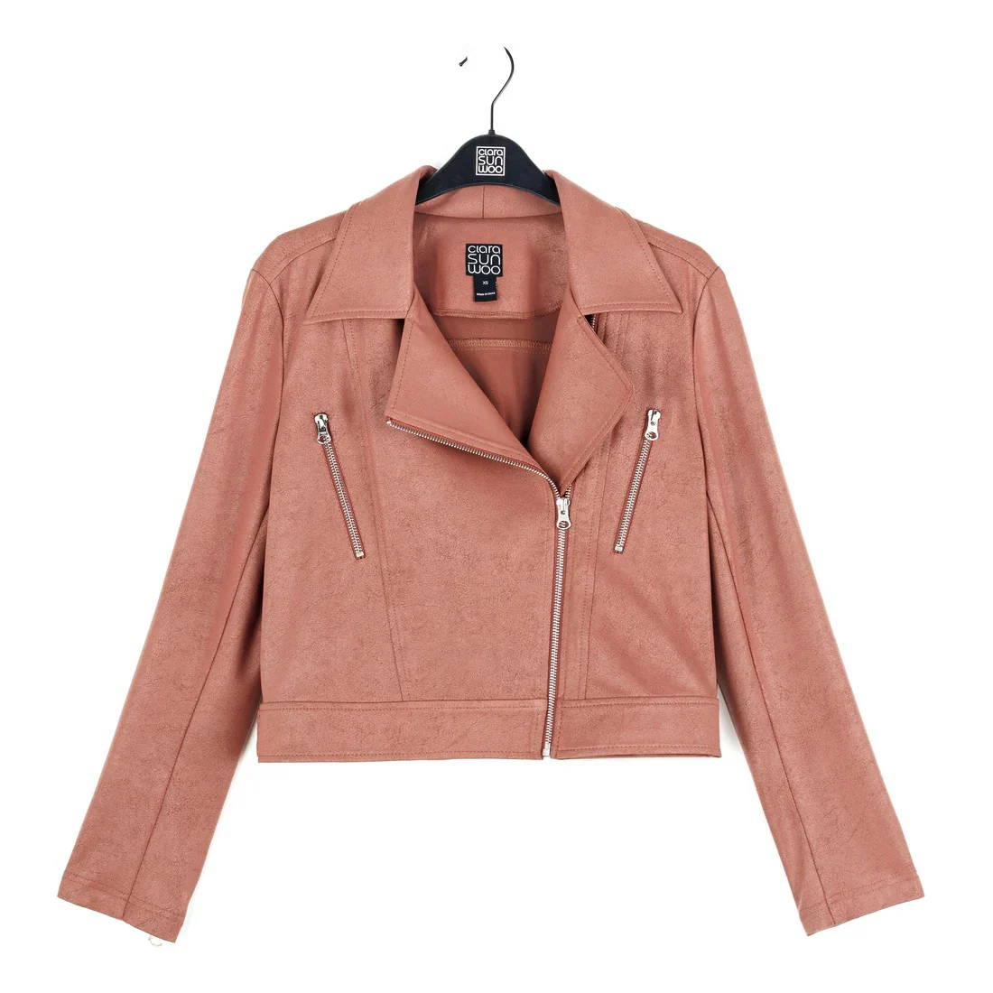 Liquid Leather™ Zip Cuff Moto Waist Jacket - Tan - Image 3