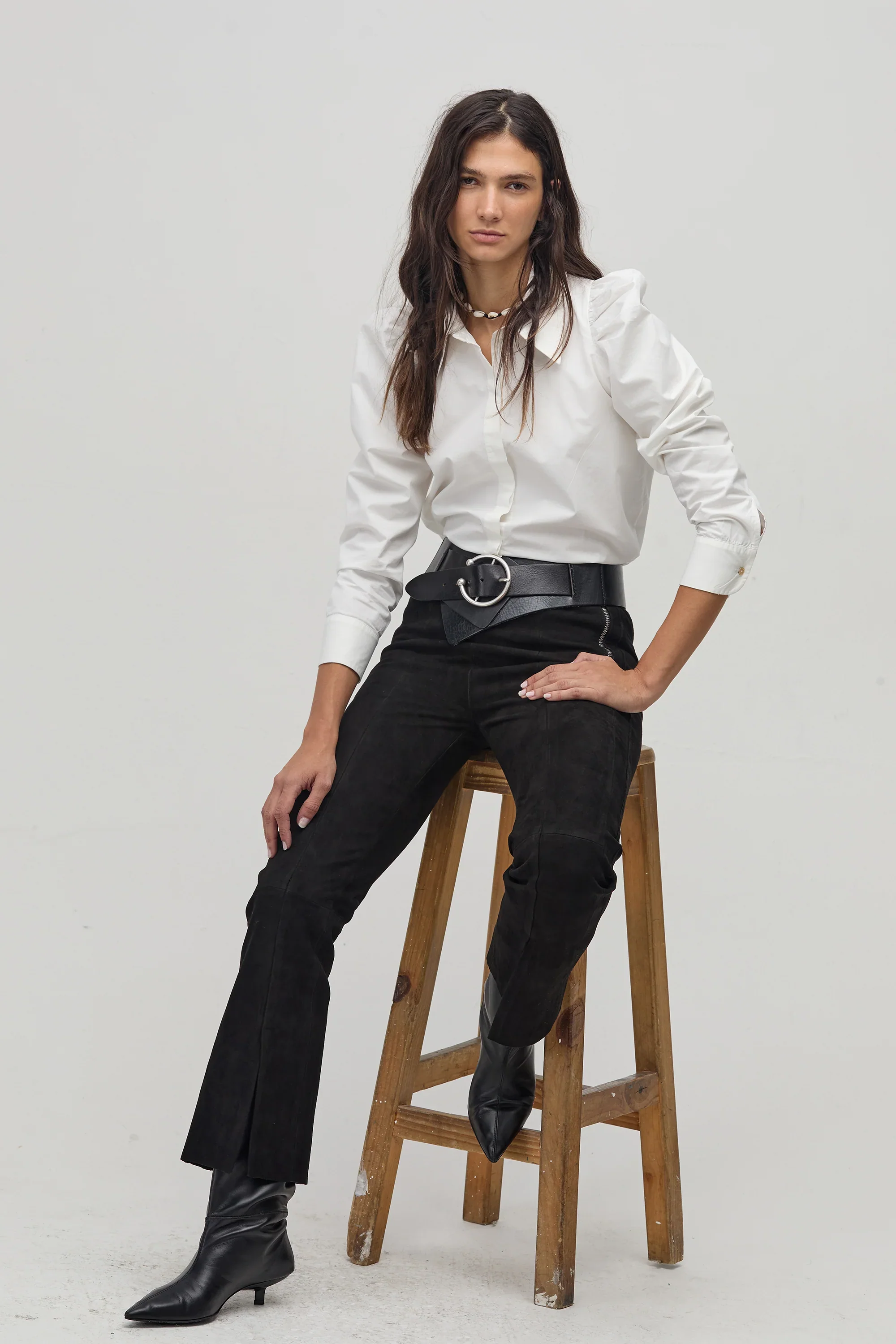 Lola Poplin Shirt - White - Image 3