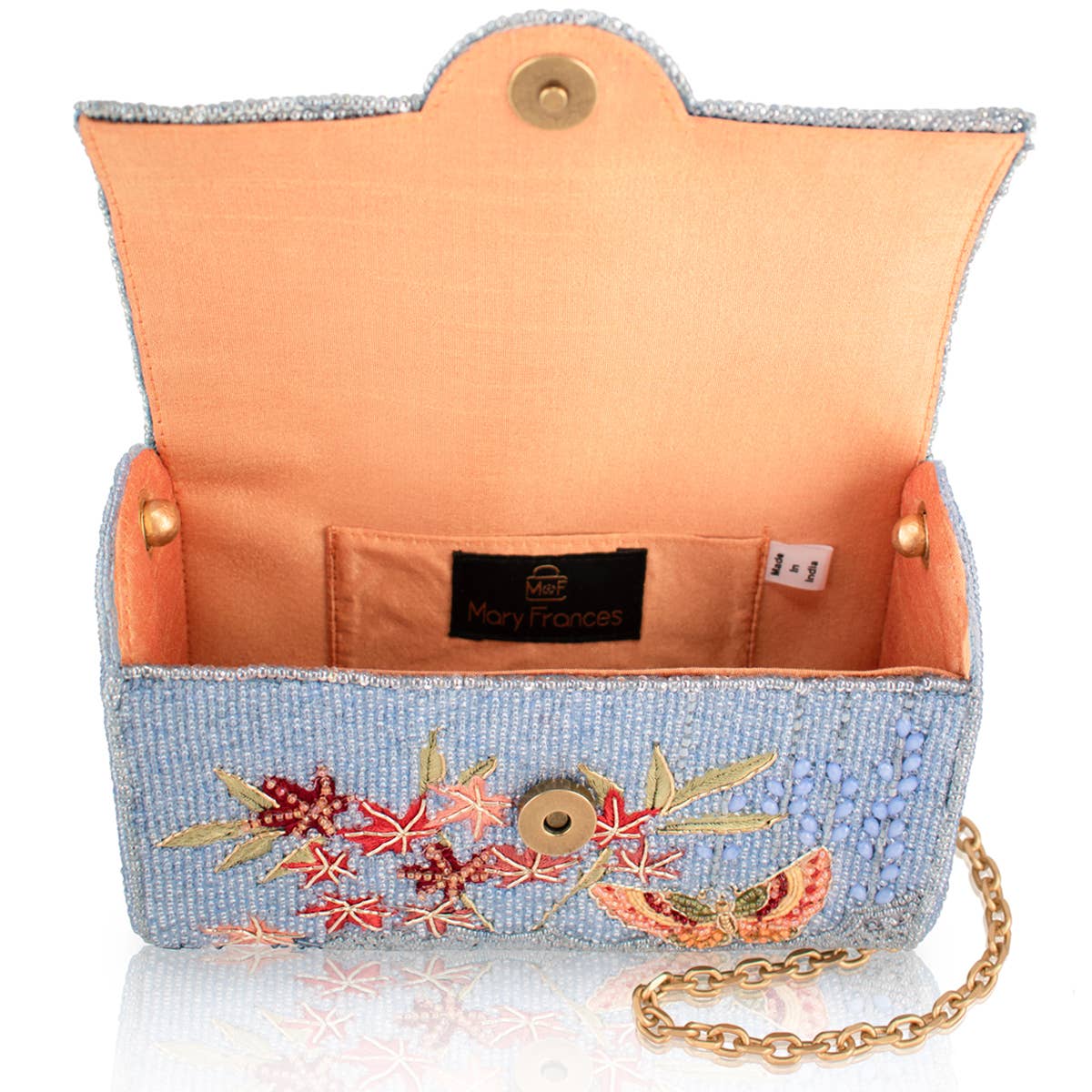 Lotus Mist Beaded Floral CrossBody Bag - Image 4