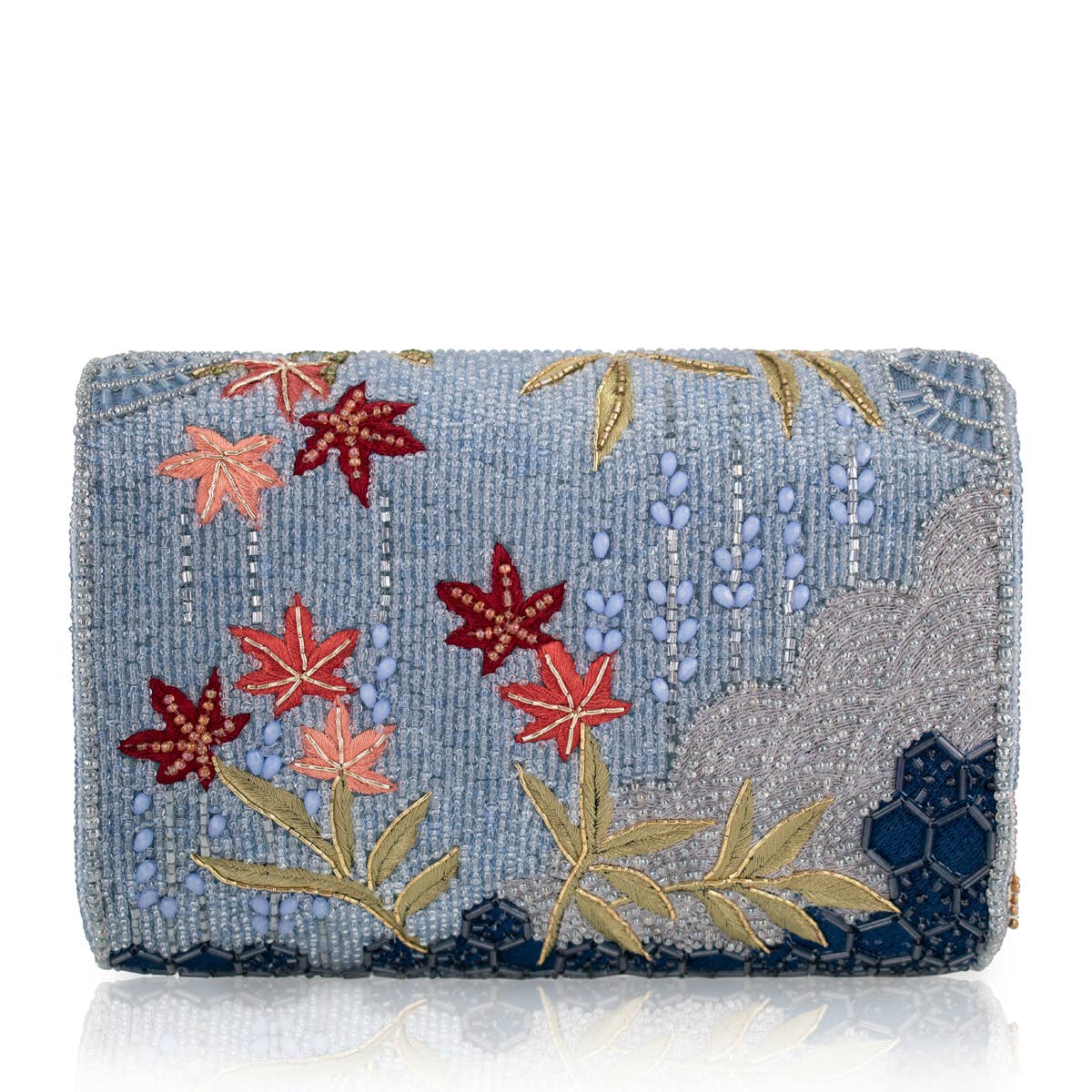 Lotus Mist Beaded Floral CrossBody Bag - Image 5