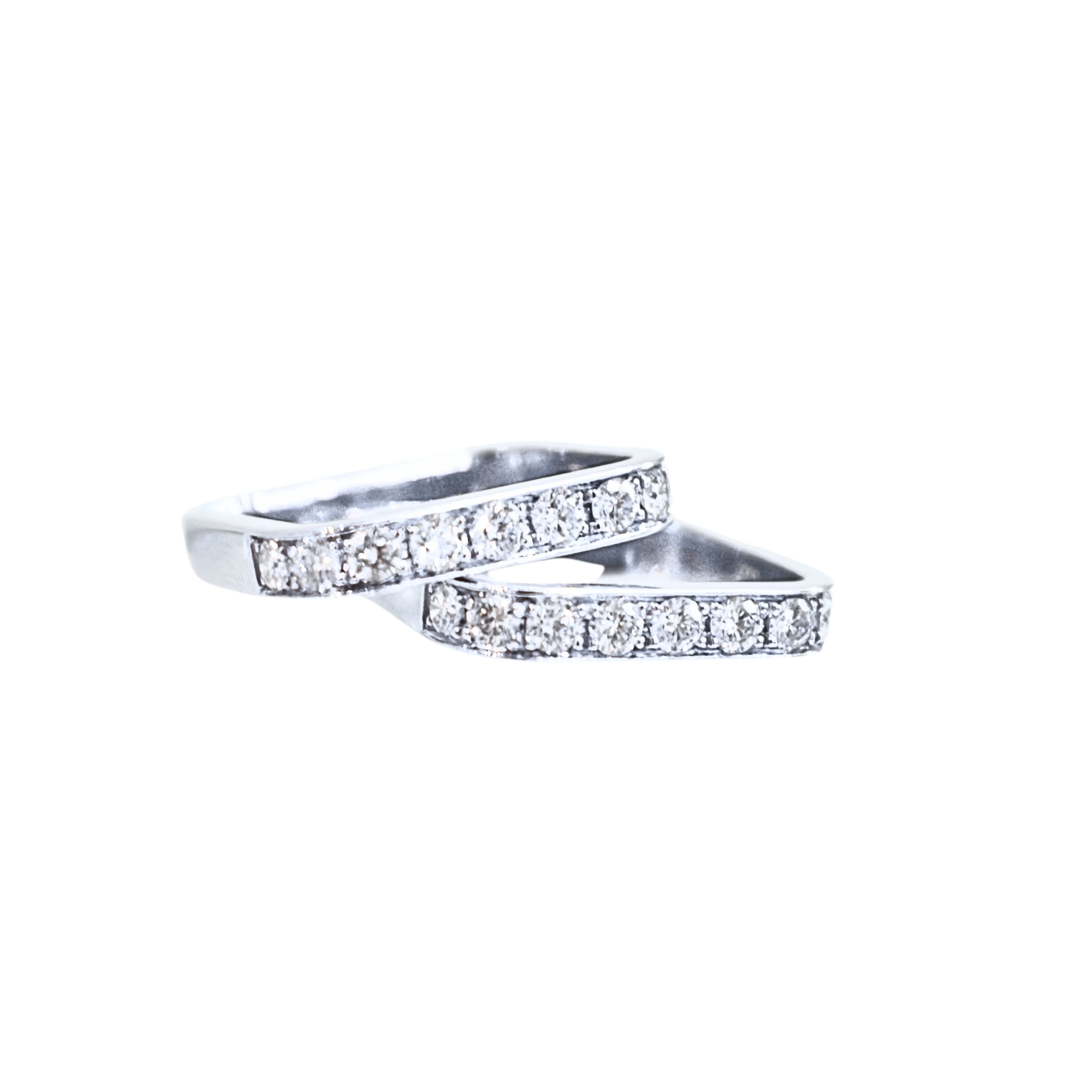 Lux Platinum Pave Square Ring - Image 2