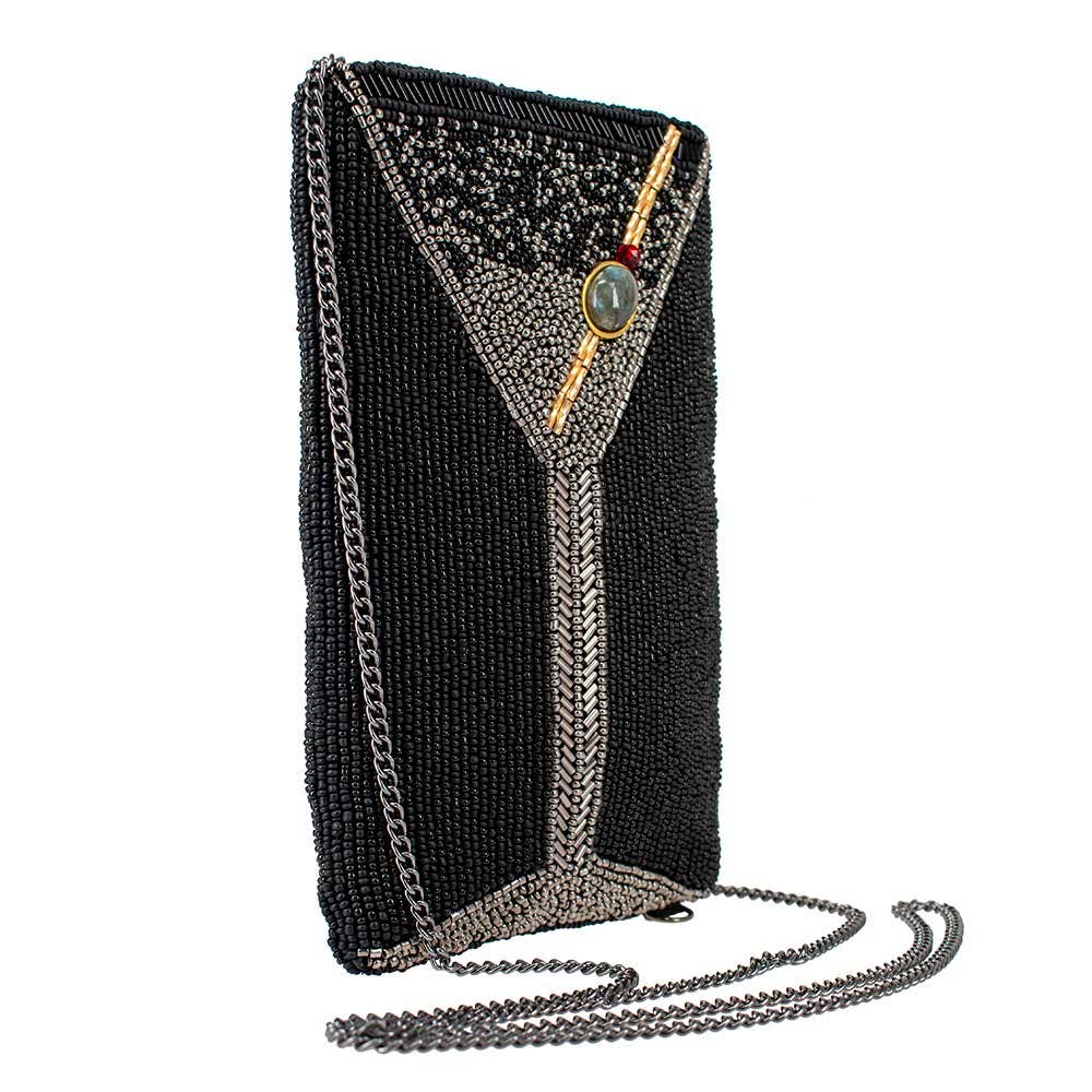 Make It Dirty Beaded Martini Glass Crossbody Phone Bag - Image 3
